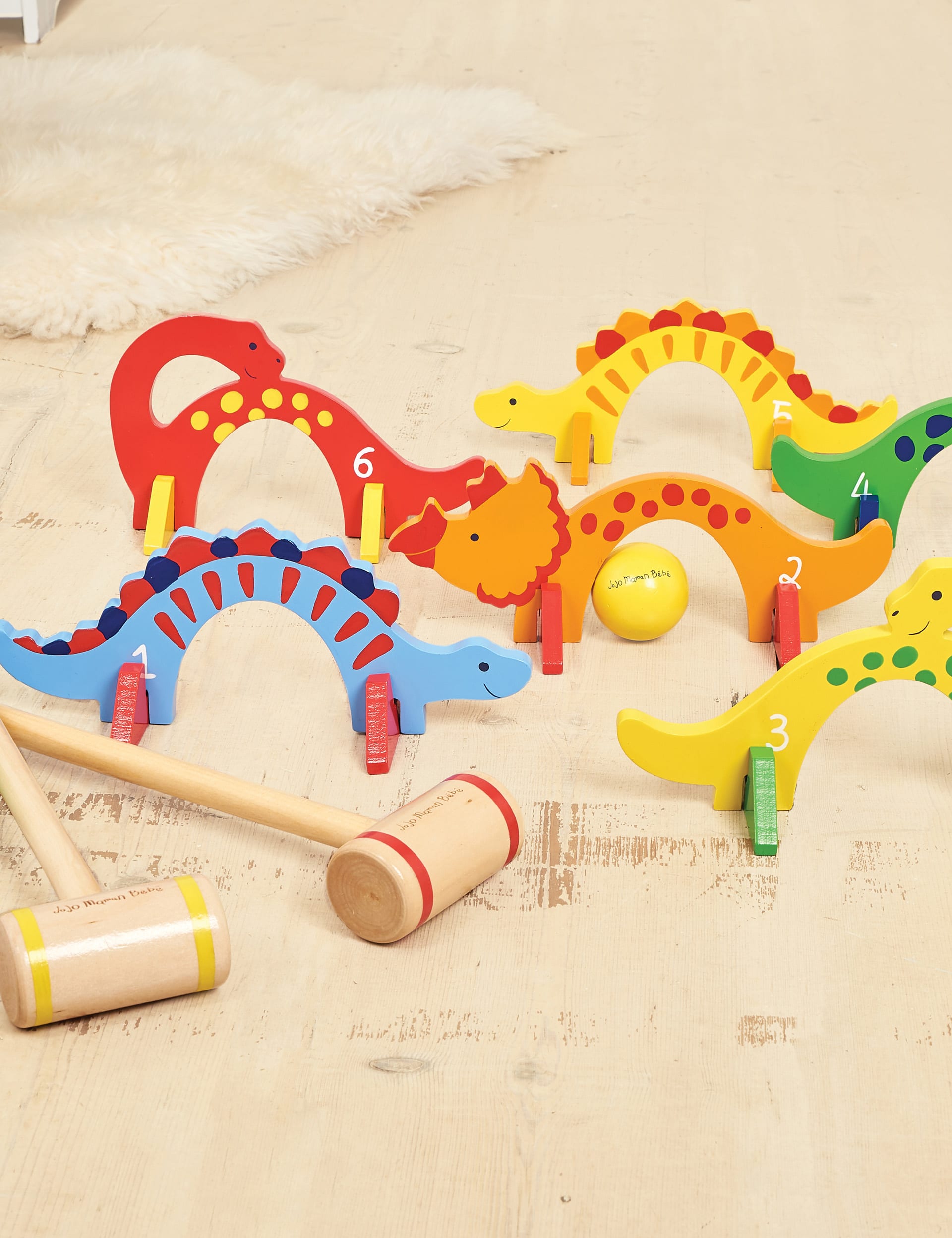 Jojo Maman Bb Dinosaur Croquet Set (3+Yrs) - Multi, Multi