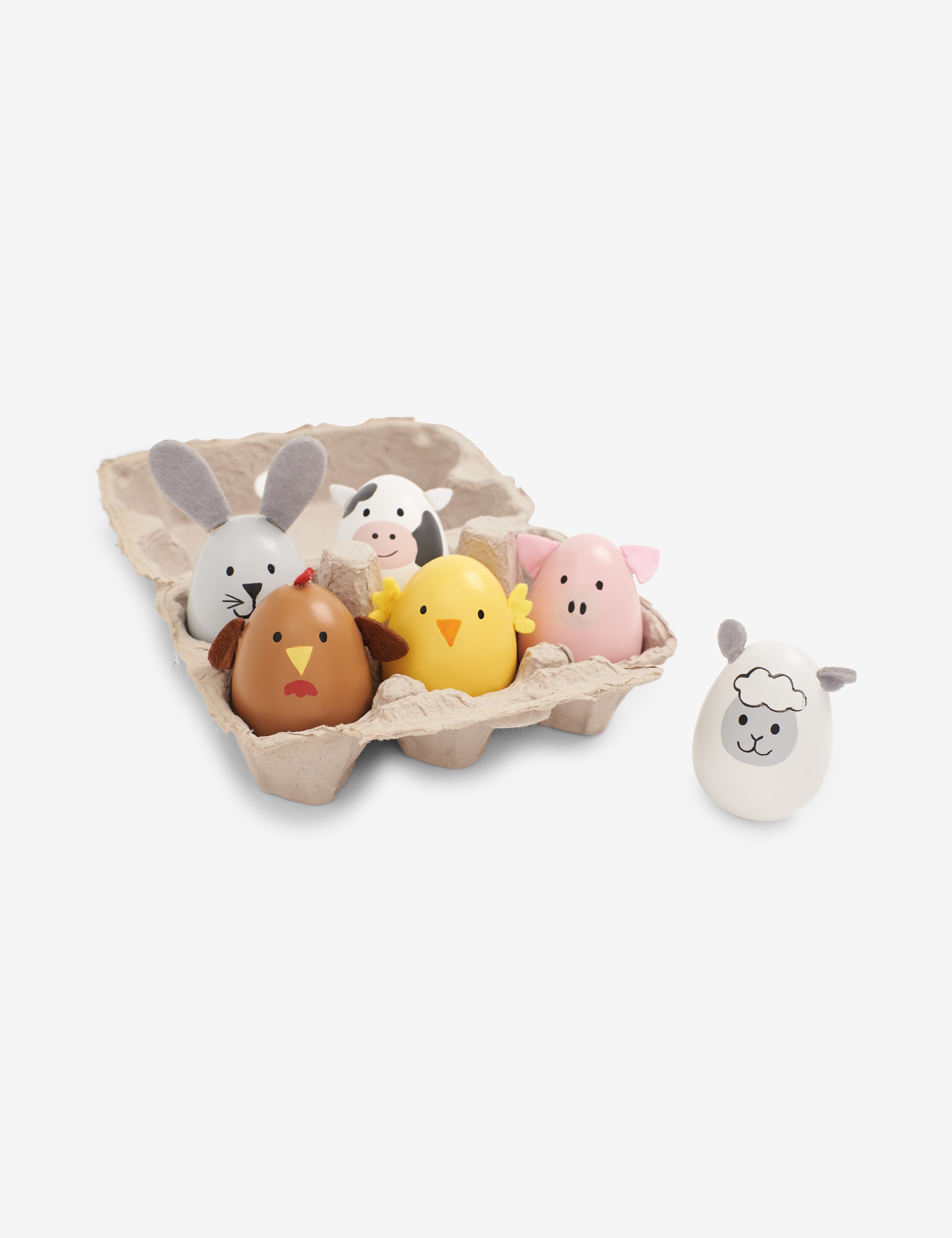 Jojo Maman Bb Farm Animal Eggs (3+ Yrs) - Multi, Multi