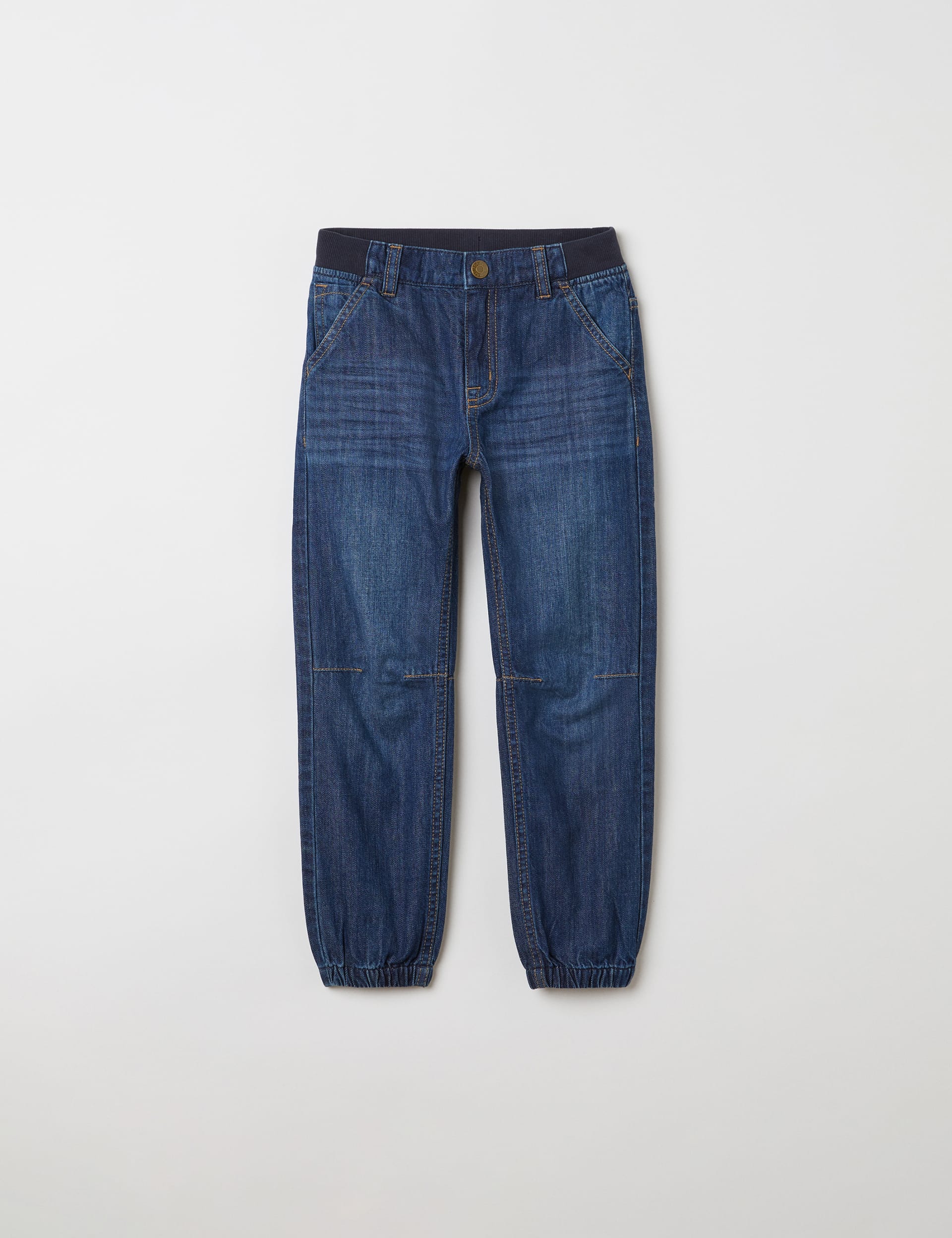 Polarn O. Pyret Boys Relaxed Pure Cotton Jeans (1-10 Yrs) - 5-6 Y - Blue Denim, Blue Denim