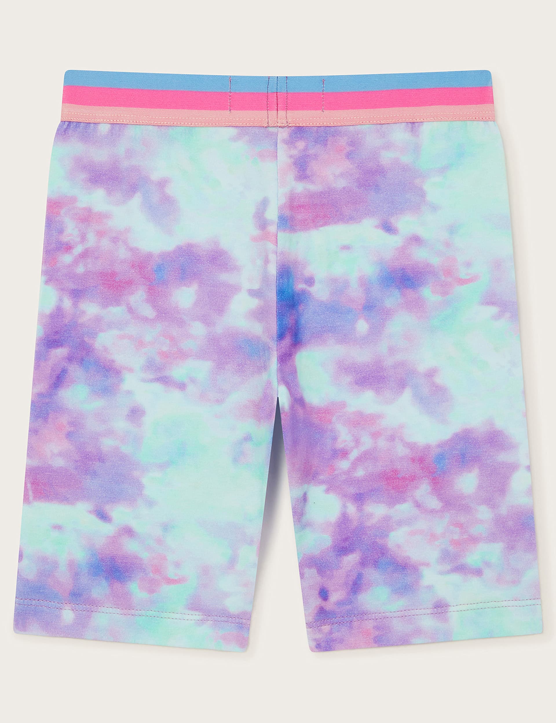 Monsoon Girls Cotton Rich Tie Dye Shorts (3-13 Yrs) - 11-12 - Multi, Multi