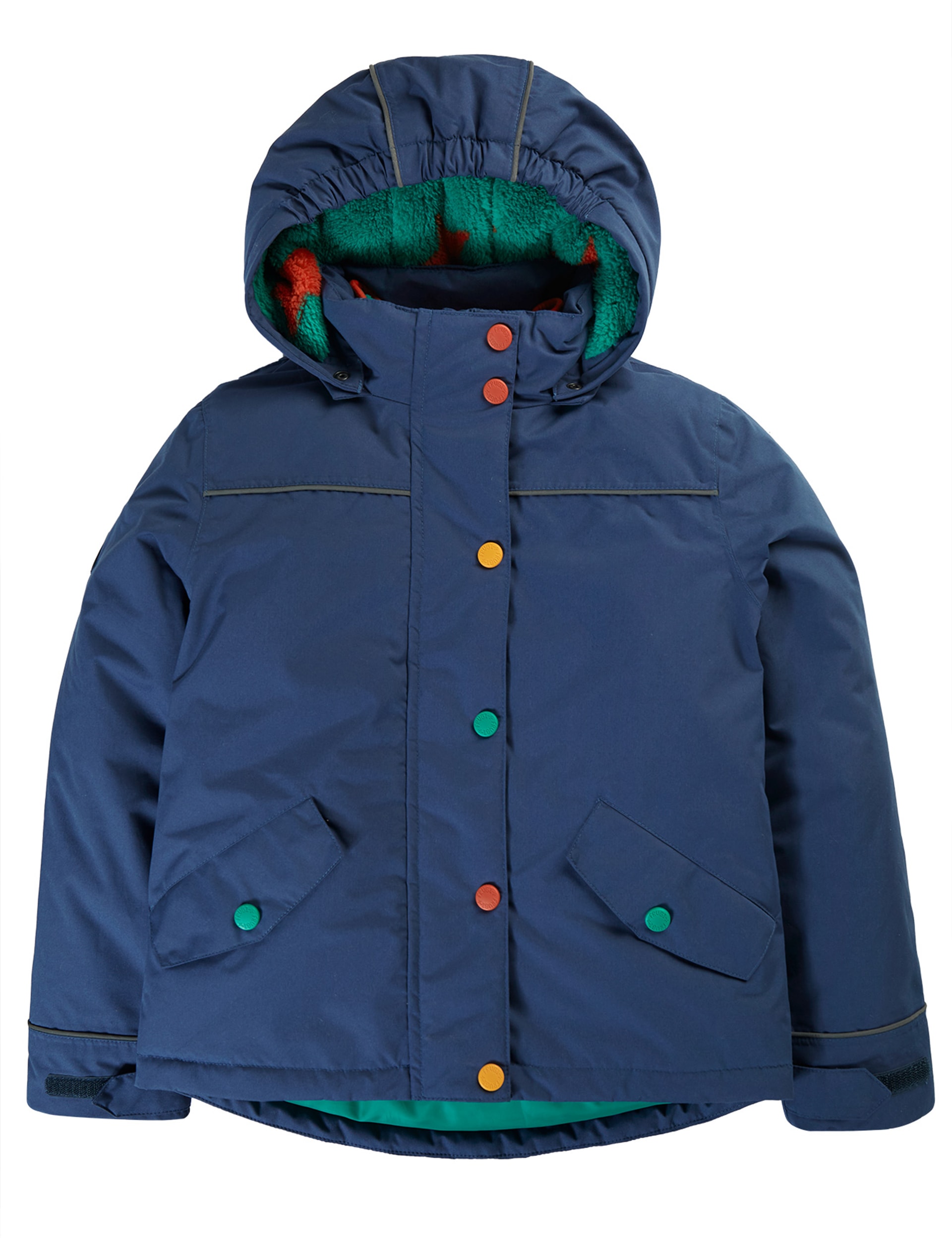 Frugi Boys 3 in 1 Hooded Raincoat (1-10 Yrs) - 6-7 Y - Navy, Navy