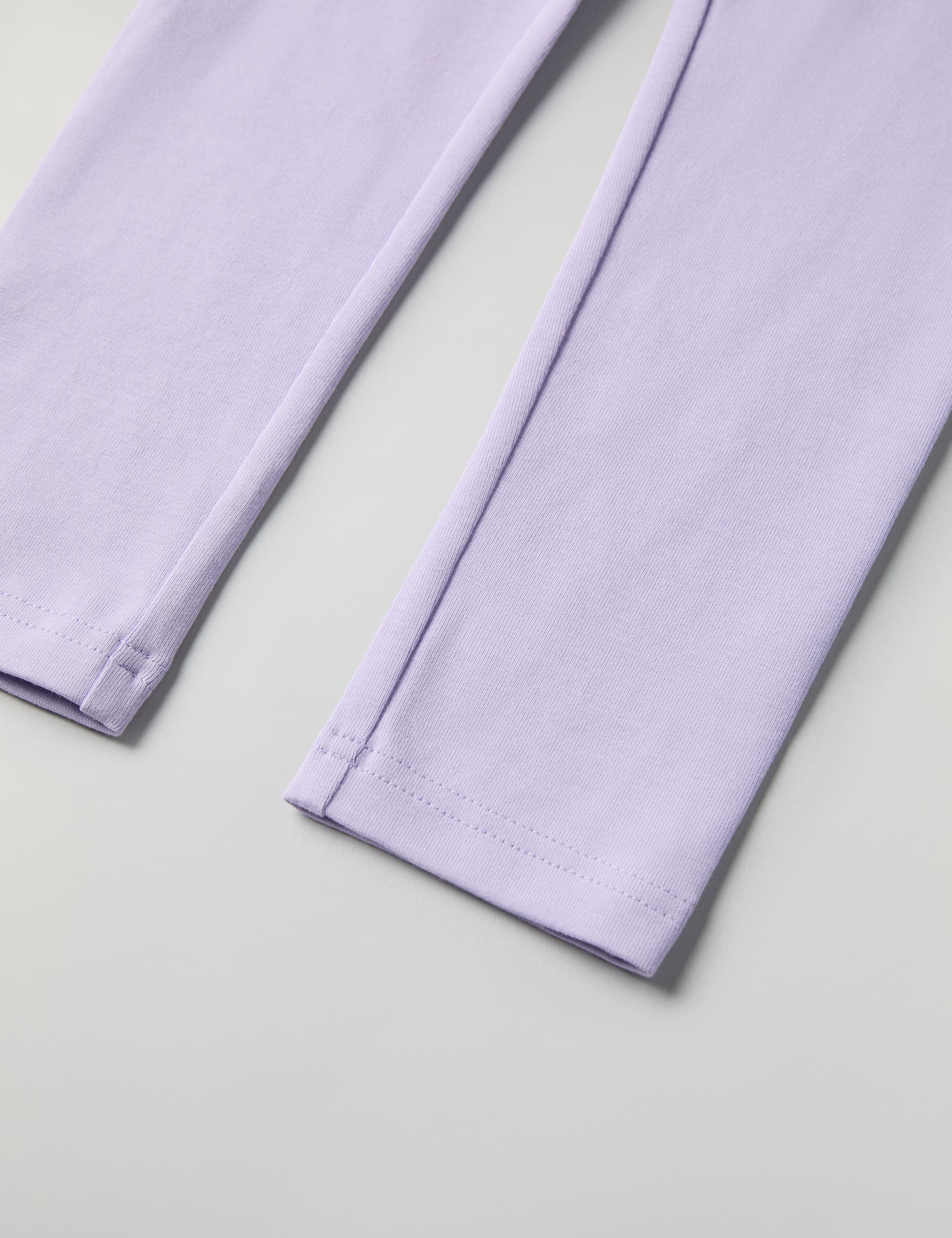 Polarn O. Pyret Girls Cotton Rich Leggings (1-10 Yrs) - 5-6 Y - Lilac, Green,Light Blue,Lilac