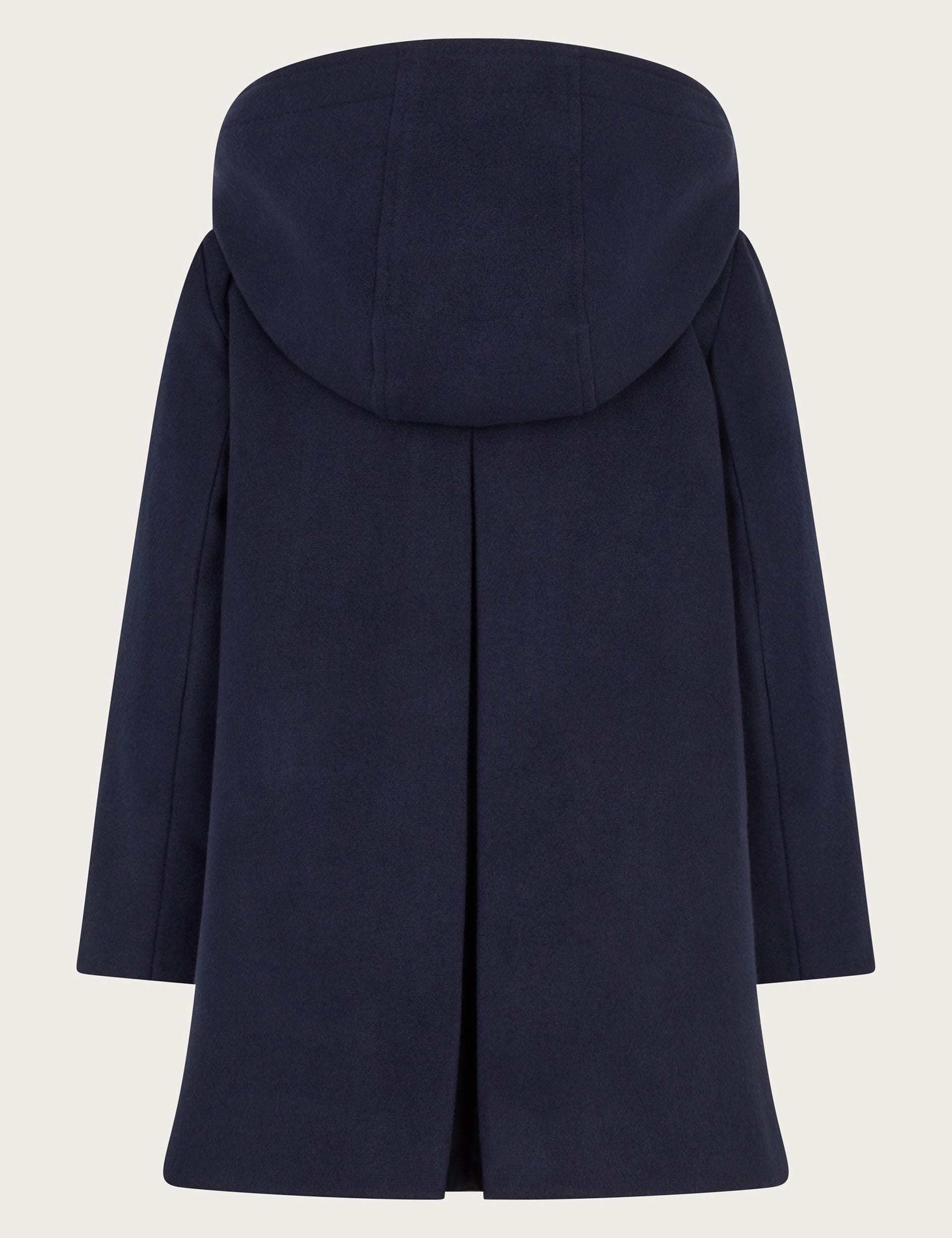 Monsoon Girls Hooded Coat (3-15 Yrs) - 3-4 Y - Navy, Navy