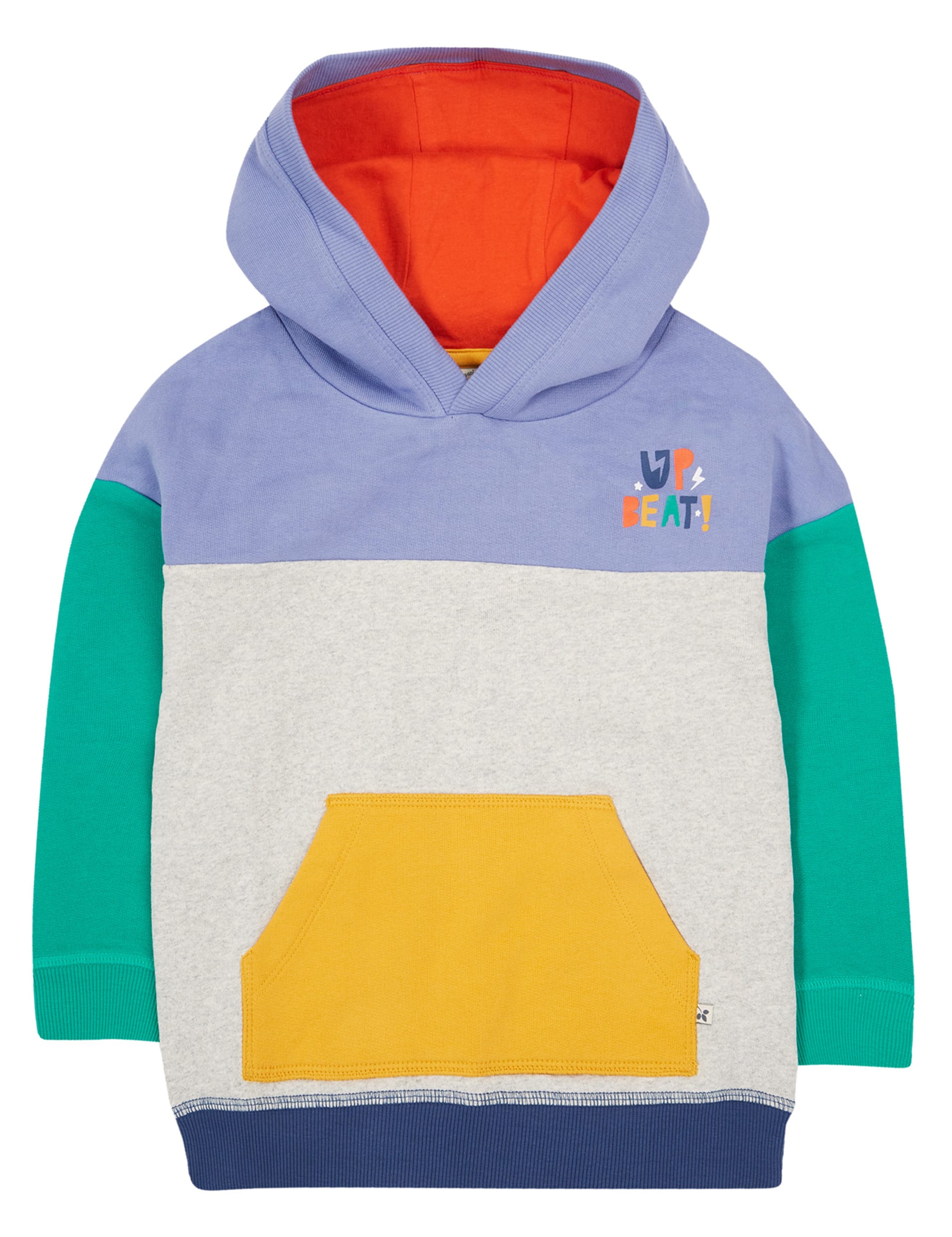 Frugi Boys Pure Cotton Colour Block Hoodie (2-10 Yrs) - 3-4 Y - Multi, Multi