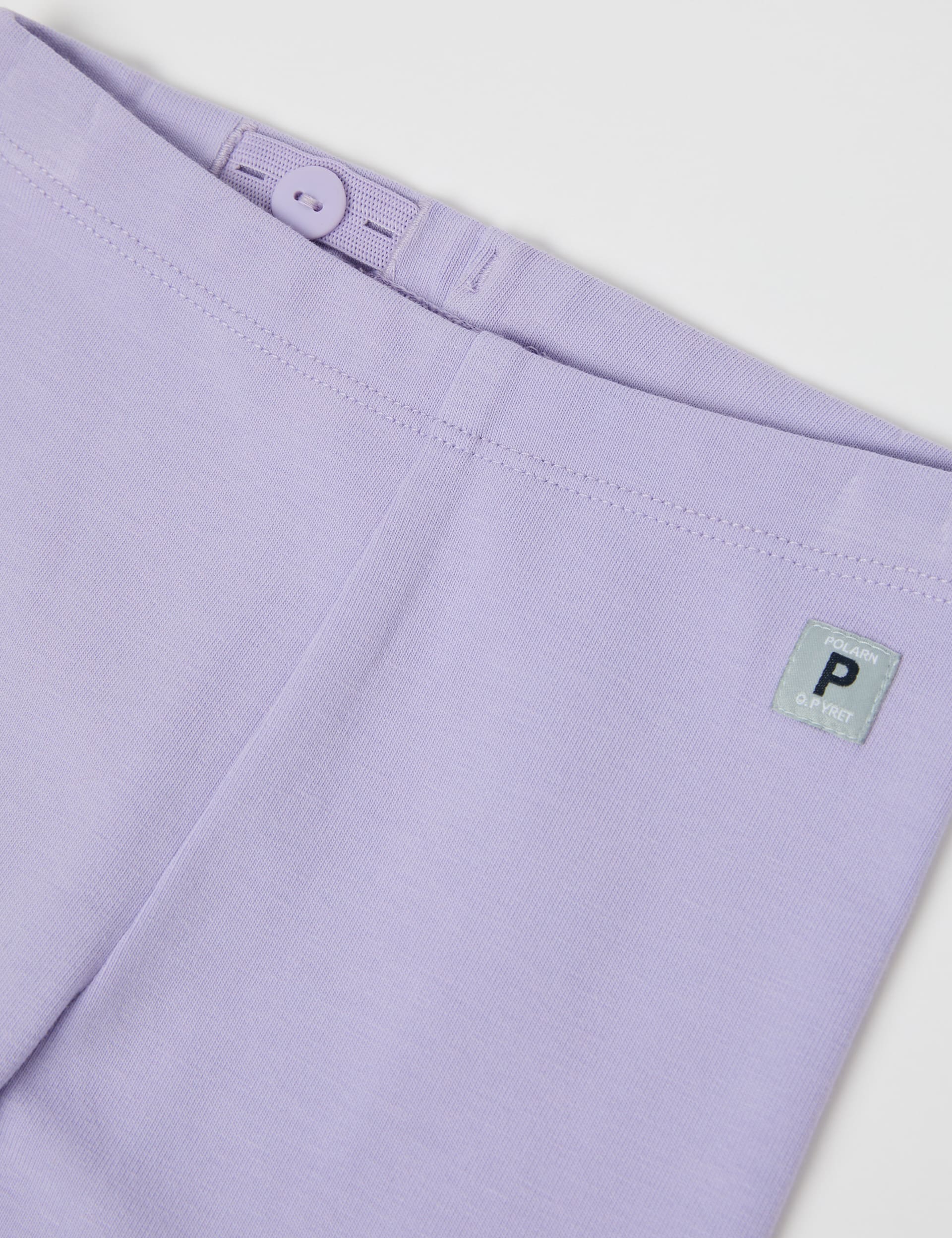 Polarn O. Pyret Girls Pure Cotton Plain Leggings (1-24 Mths) - 4-6M - Lilac, Lilac