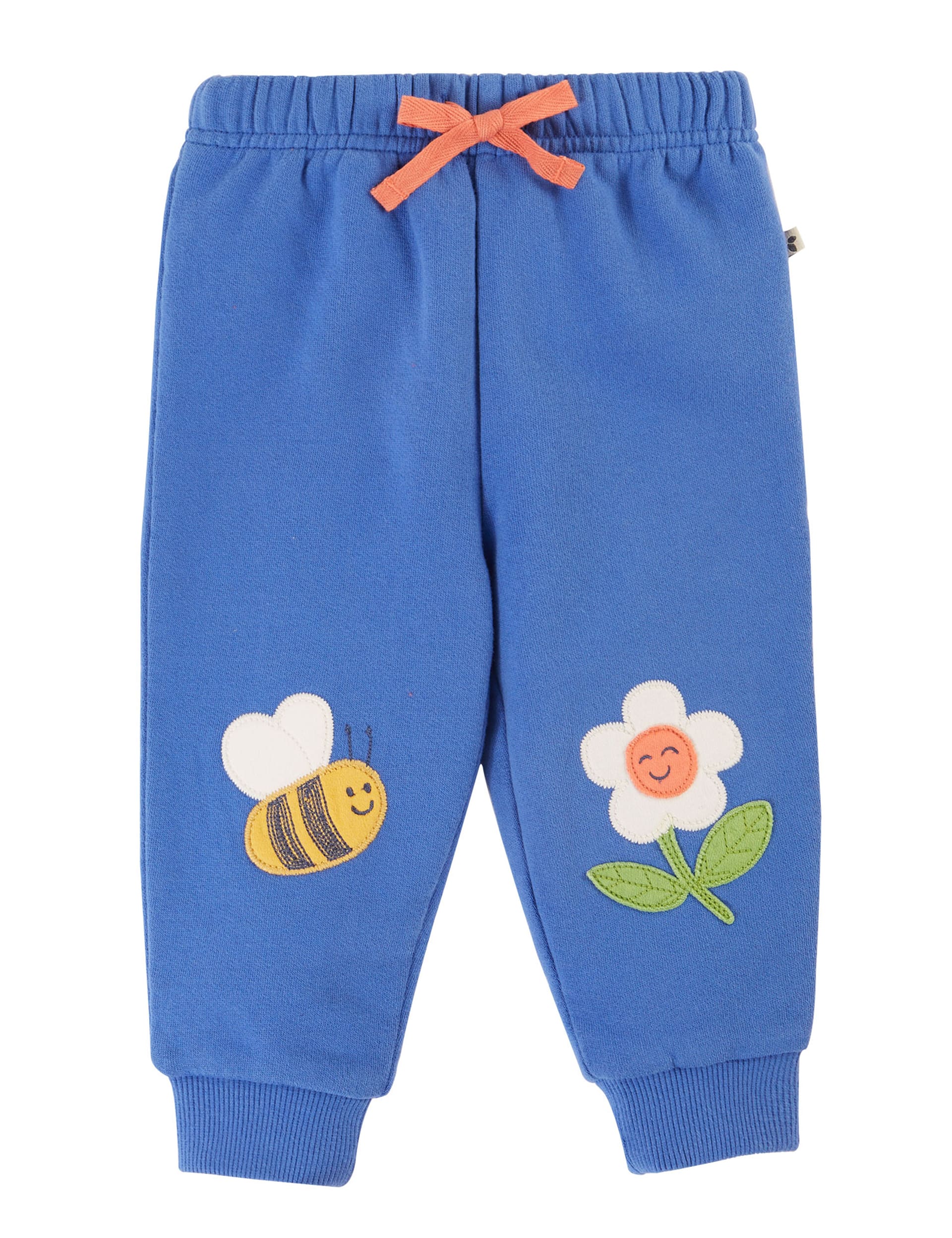 Frugi Boys Pure Cotton Space Joggers (0-5 Yrs) - 3-4 Y - Blue Mix, Blue Mix