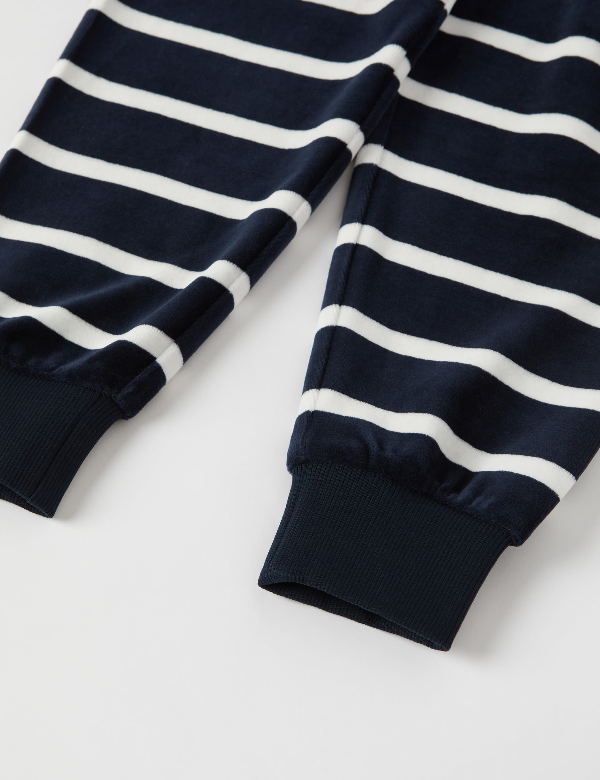 Polarn O. Pyret Cotton Rich Striped Joggers (1-10 Yrs) - 2-3 Y - Navy Mix, Navy Mix