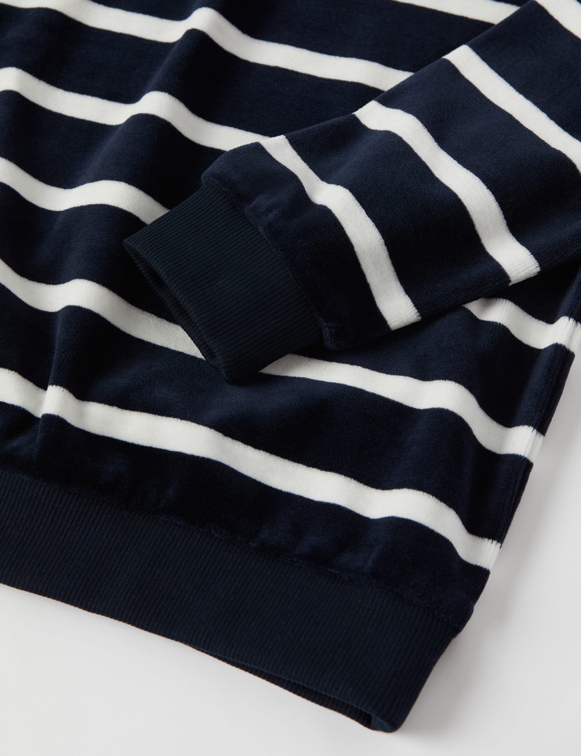 Polarn O. Pyret Cotton Rich Striped Jumper (1-10 Yrs) - 5-6 Y - Navy Mix, Navy Mix