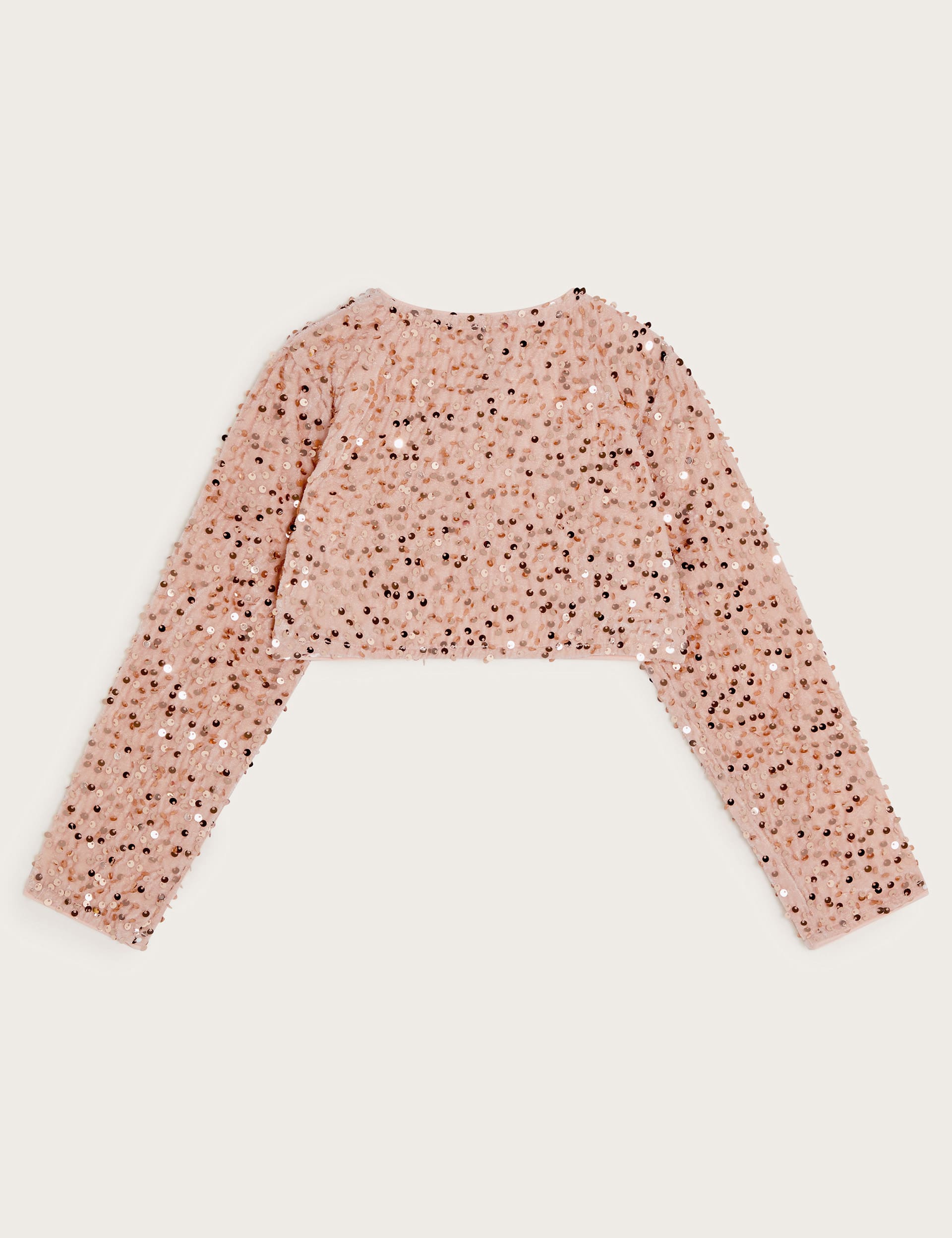 Monsoon Girls Sequin Cardigan (3-13 Yrs) - 11-12 - Pink, Pink