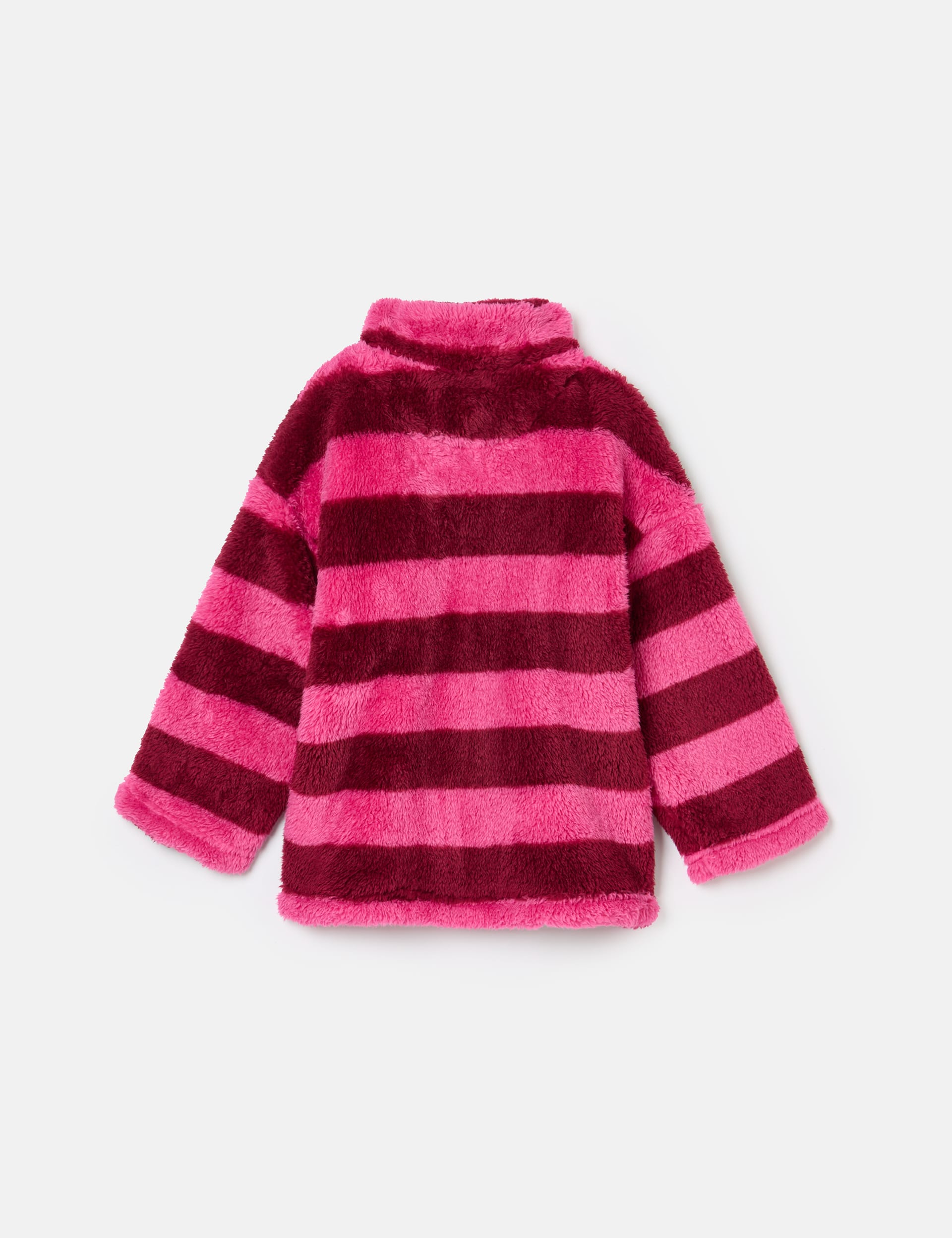 Joules Girls Fleece Striped Half Zip Jacket (2-12 Yrs) - 12Y - Pink Mix, Pink Mix