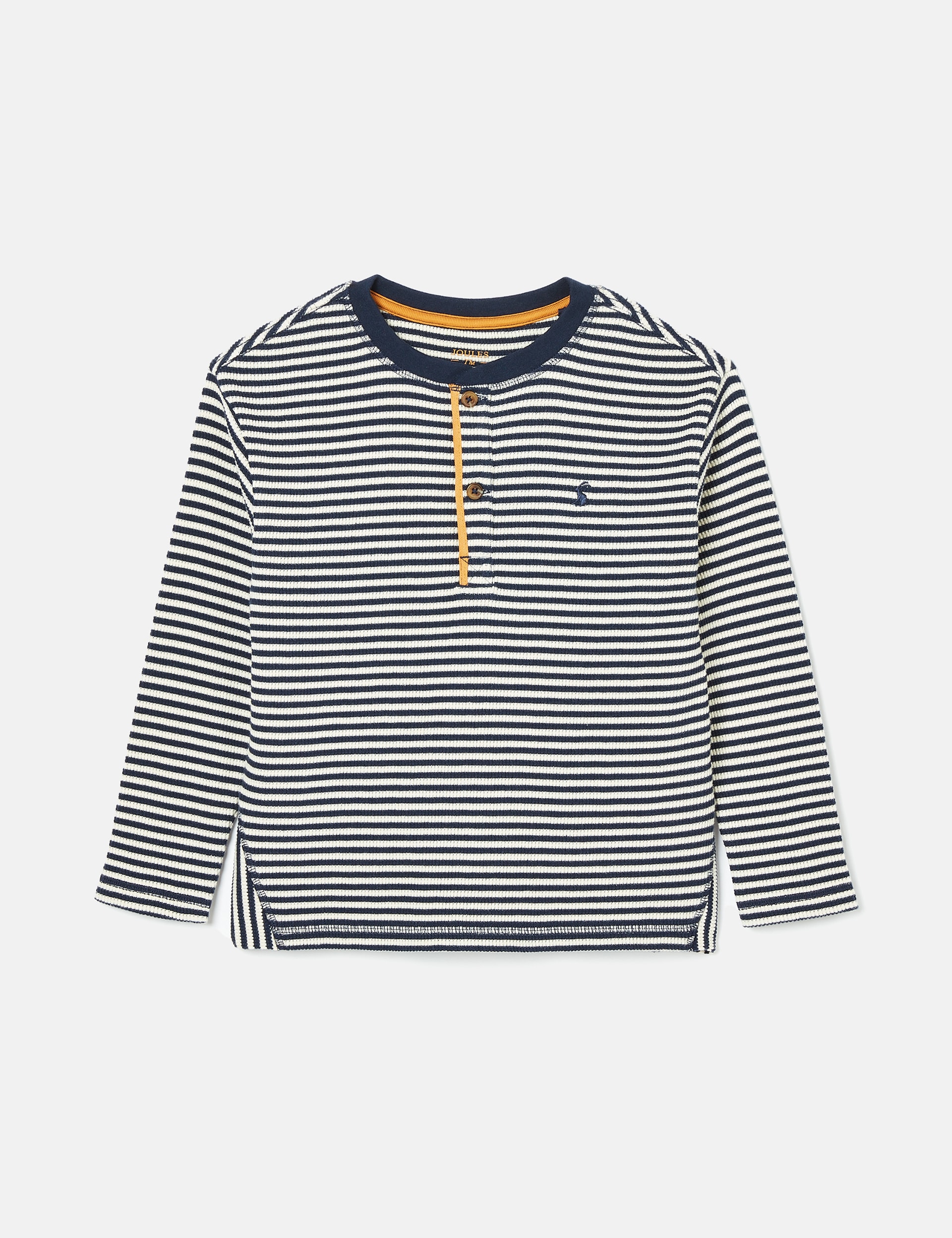 Joules Boys Pure Cotton Striped Top (2-12 Yrs) - 6-7Y - Navy Mix, Navy Mix