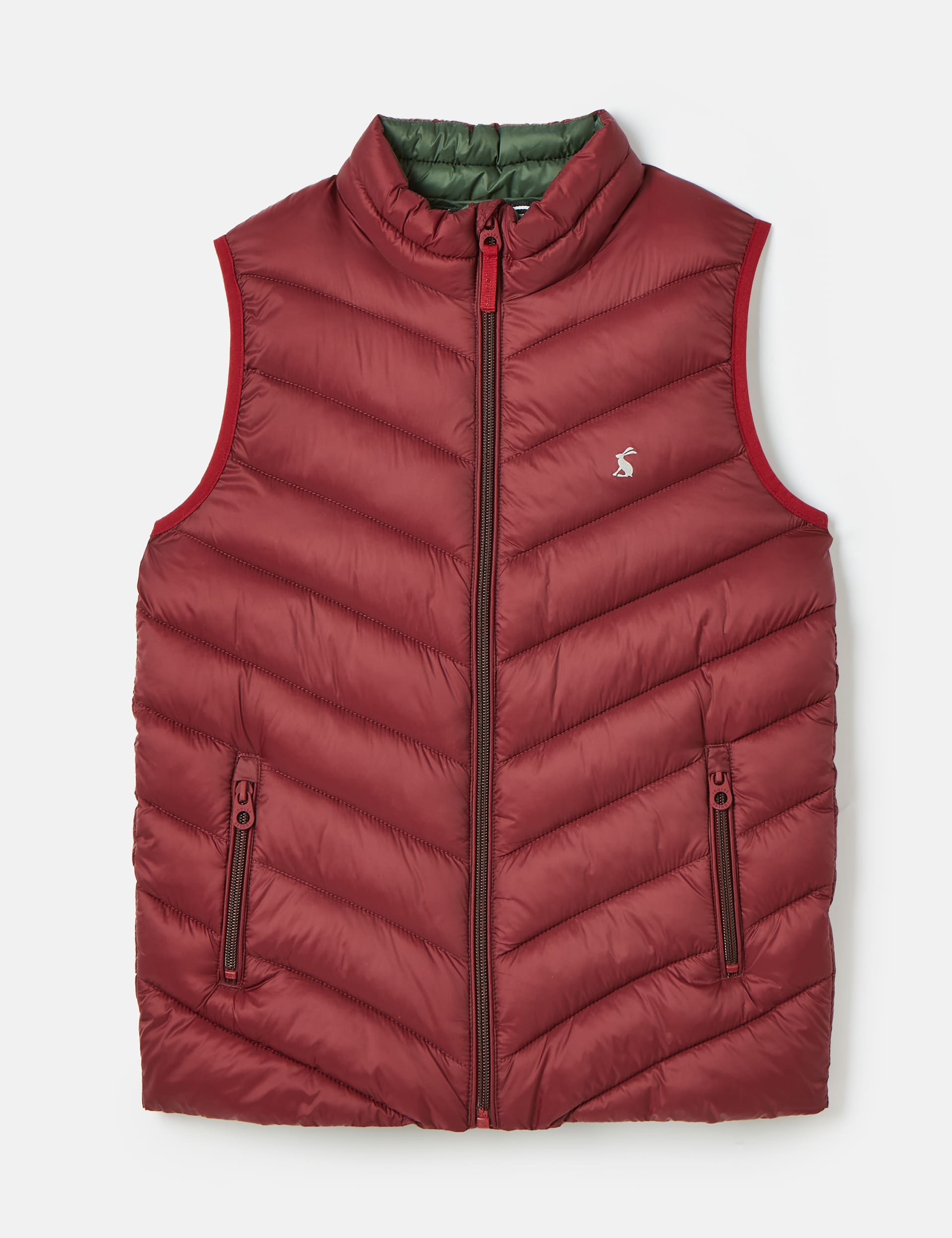 Joules Boys Quilted Padded Gilet (2-12 Yrs) - 5-6Y - Red, Red