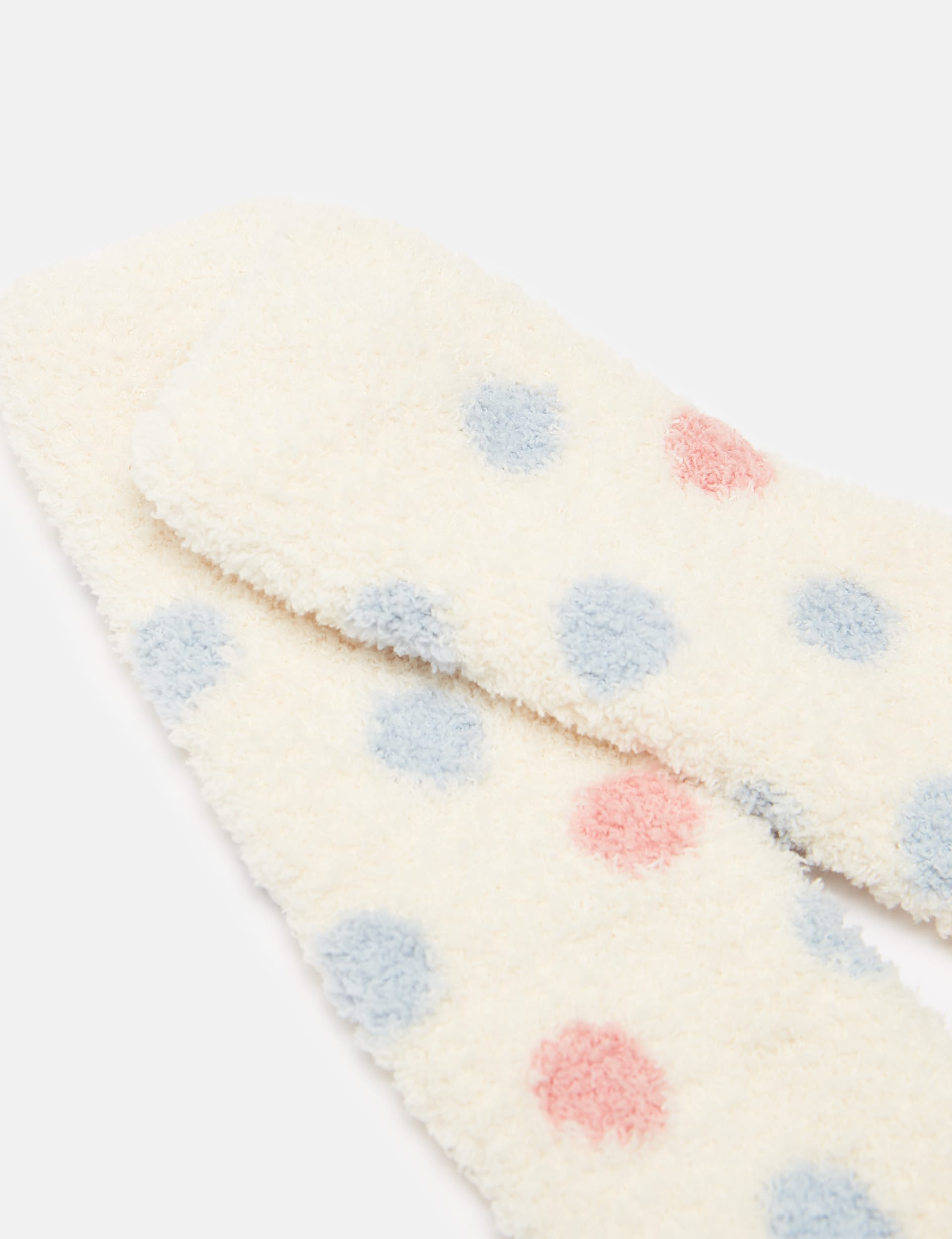 Joules Girls Spotty Socks - Cream Mix, Cream Mix