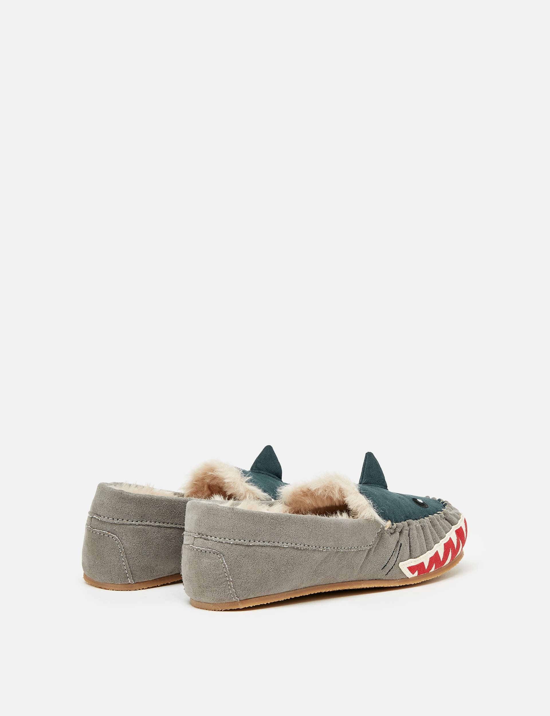 Joules Kids Shark Moccasin Slippers (XS-XL) - Navy Mix, Navy Mix