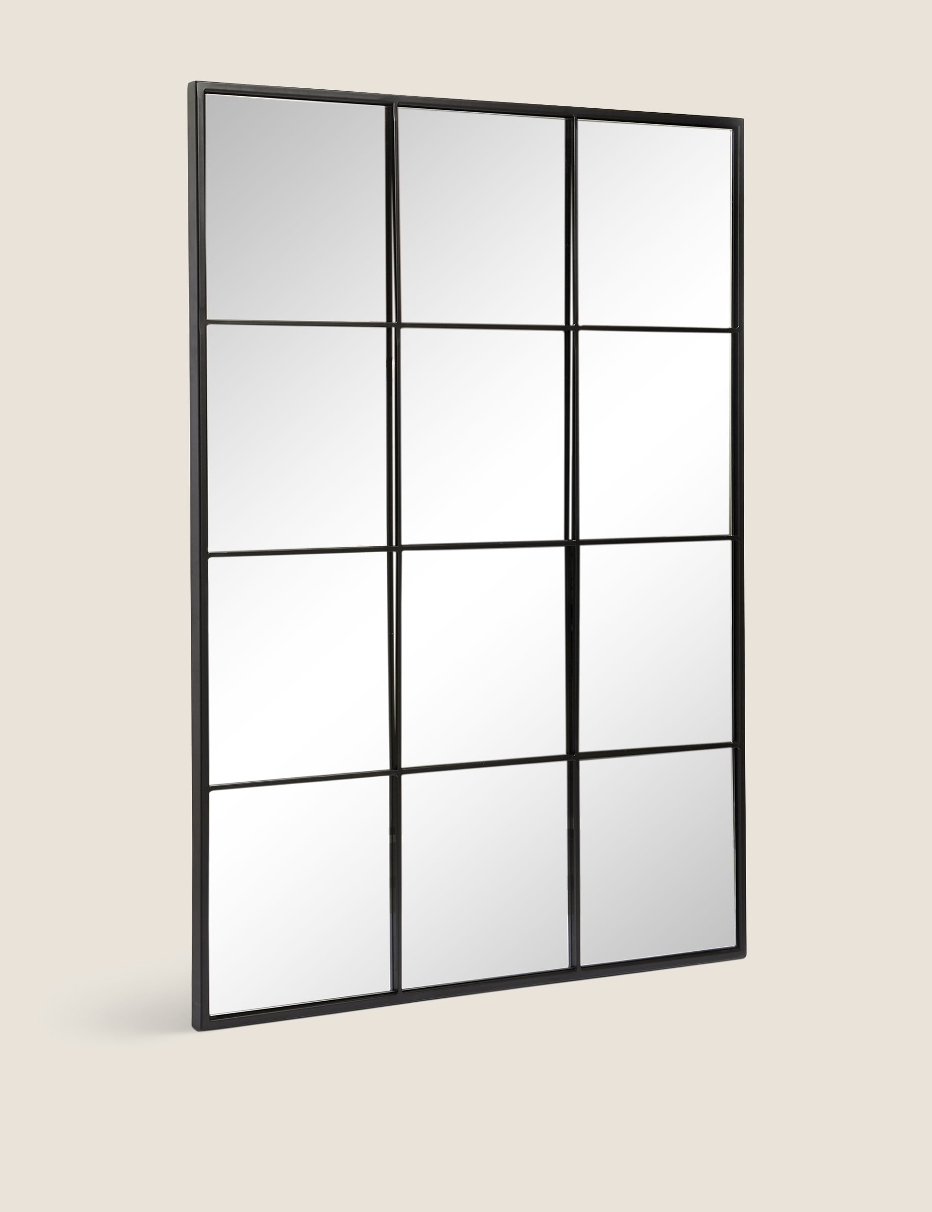 M&S Collection Large Manhattan Mirror - Black Mix, Black Mix