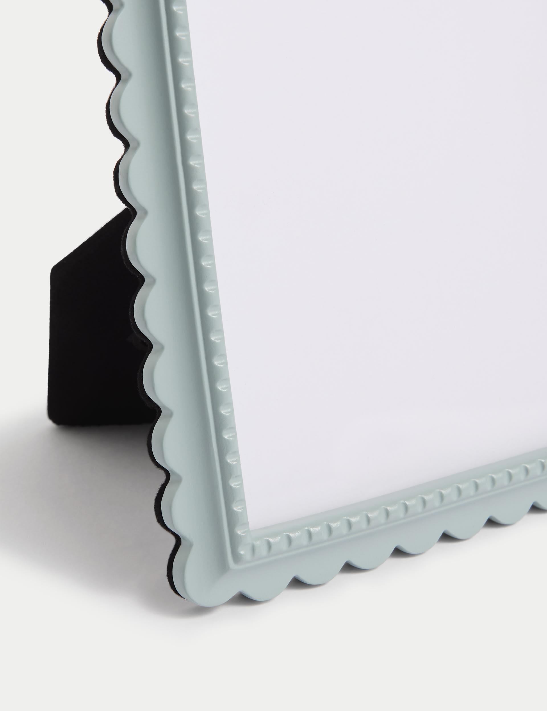 M&S Collection Scalloped Photo Frame 5x7 inch - Blue, Blue,Lilac Shell