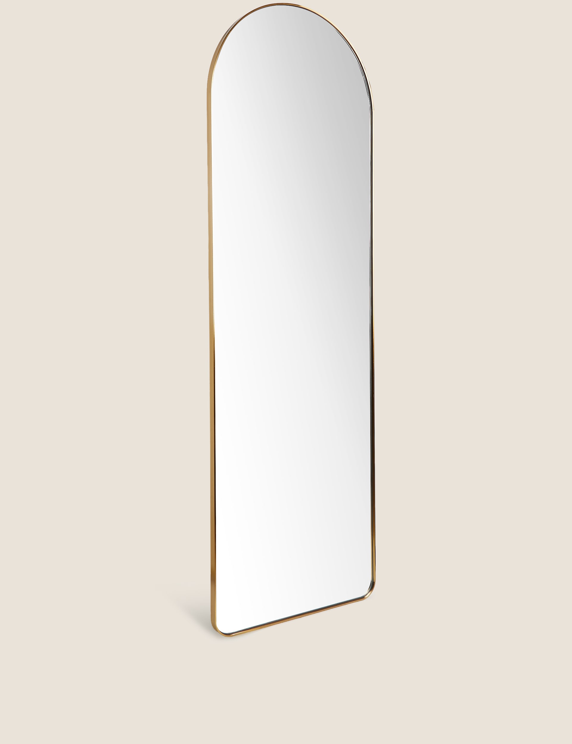 M&S Collection Arch Full Length Mirror - Antique Brass, Antique Brass