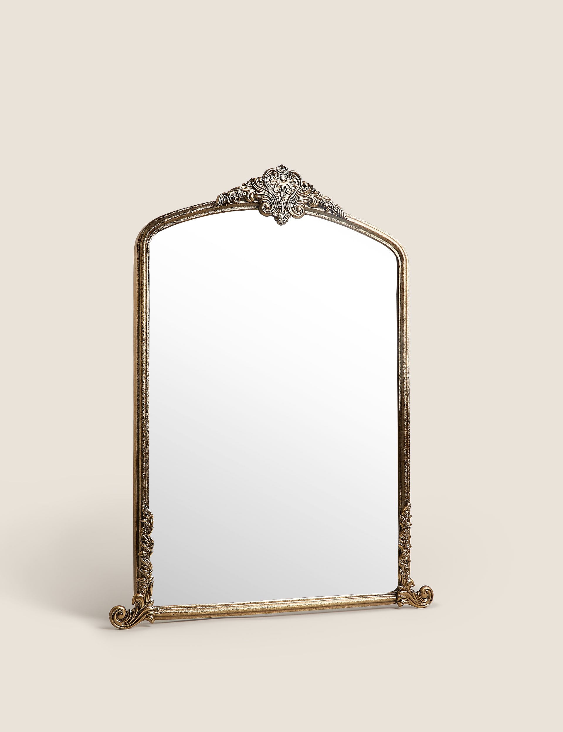 M&S Collection Arabella Large Arch Wall Mirror - Antique Brass, Antique Brass