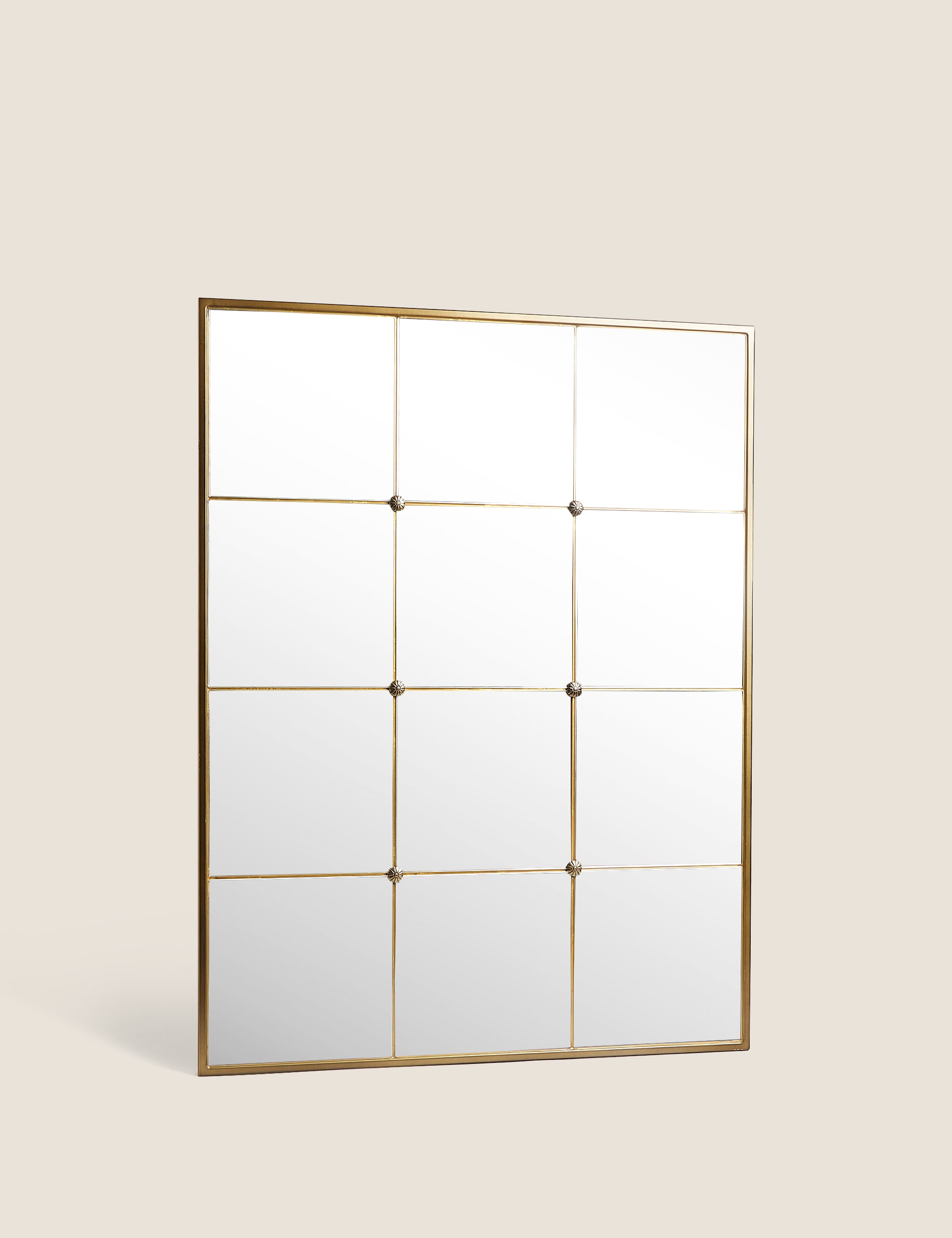 M&S Collection Eliza Large Crittall Mirror - Gold, Gold