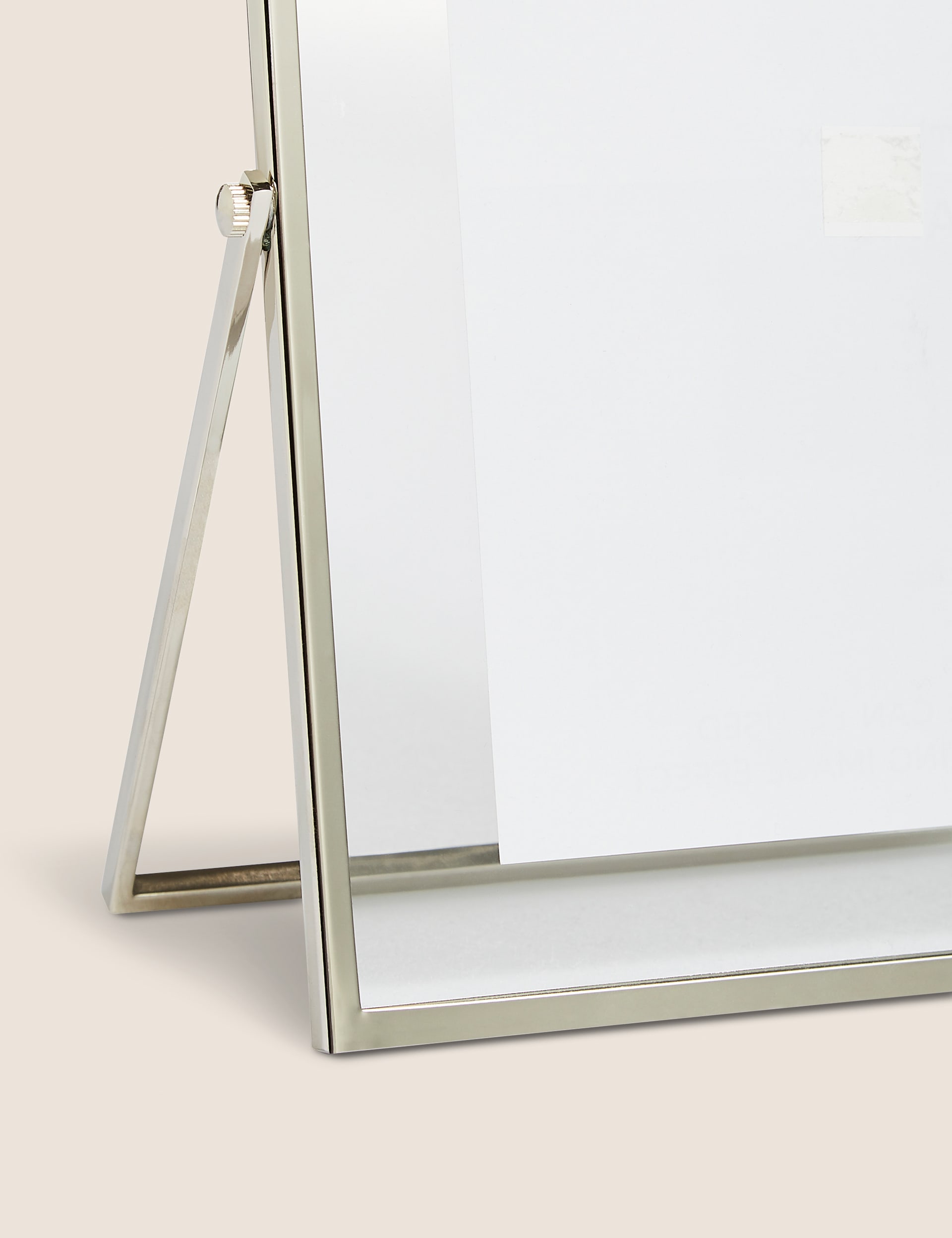 M&S Collection Skinny Easel Photo Frame 4x6 inch - Silver, Silver