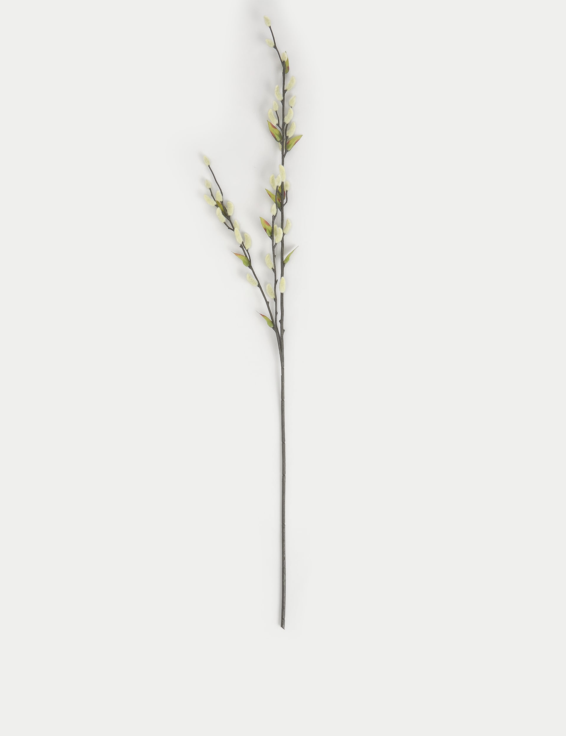 Moss & Sweetpea Set of 3 Artificial Willow Single Stems - White Mix, White Mix