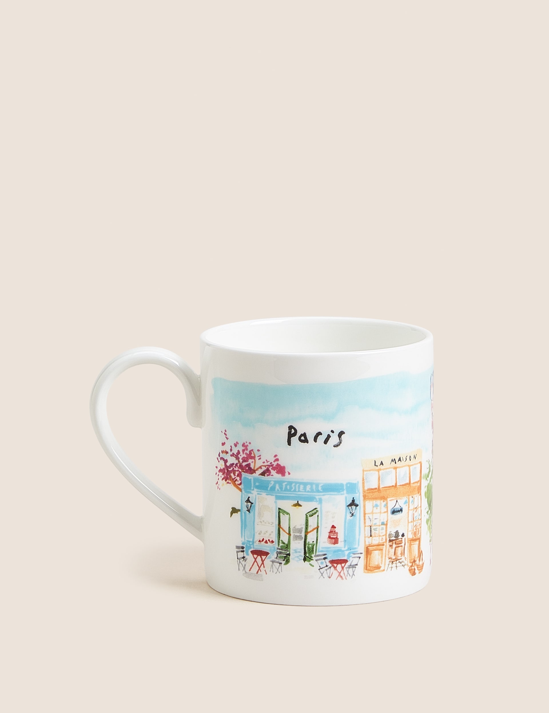 M&S Collection Paris Mug - Multi, Multi