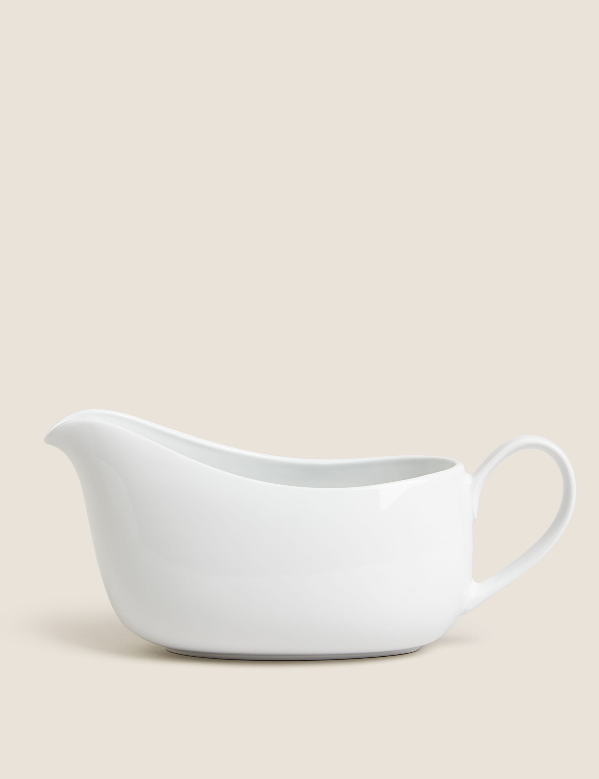 M&S Collection Maxim Gravy Boat - White, White