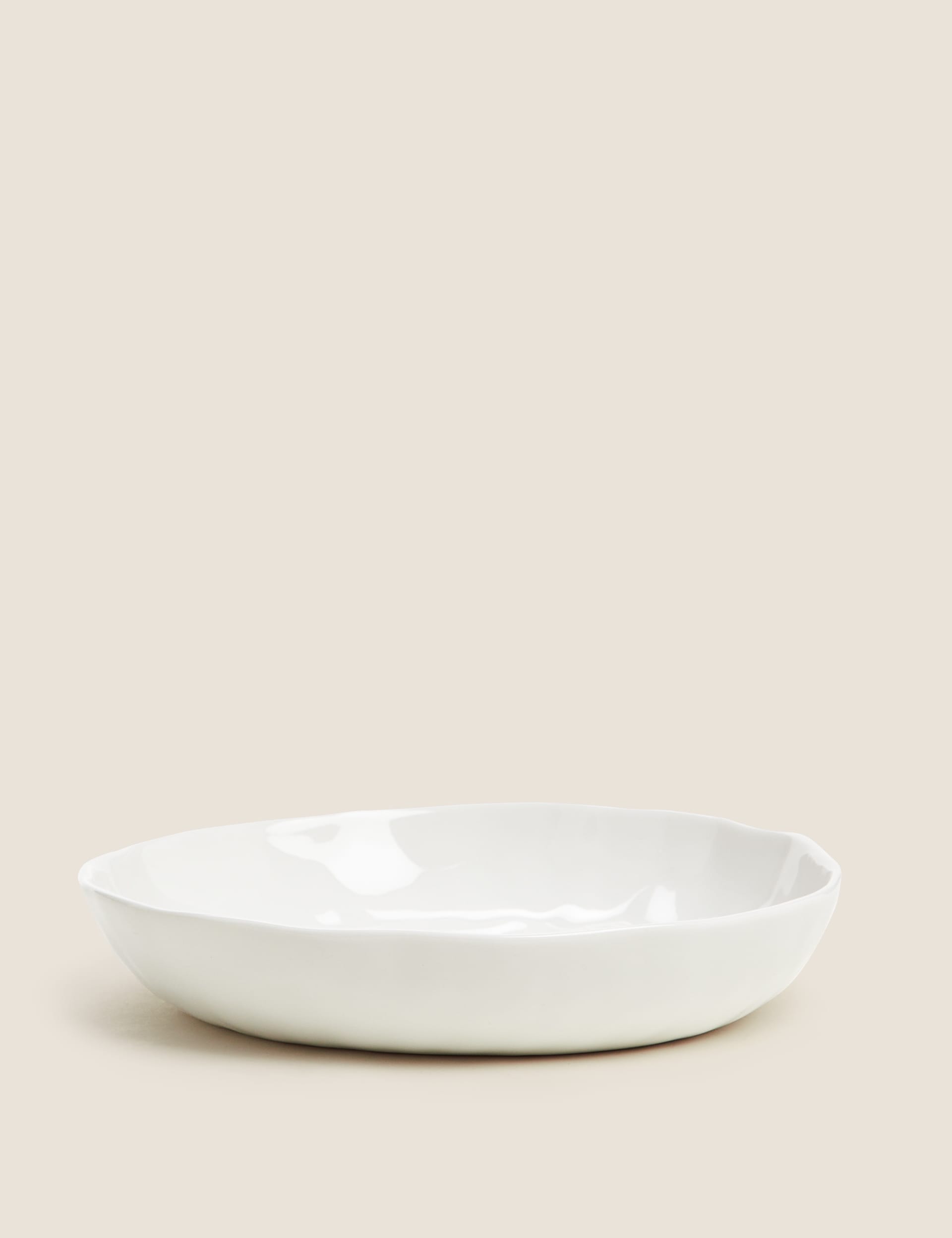 M&S Collection Set of 4 Artisan Pasta Bowls - White, White