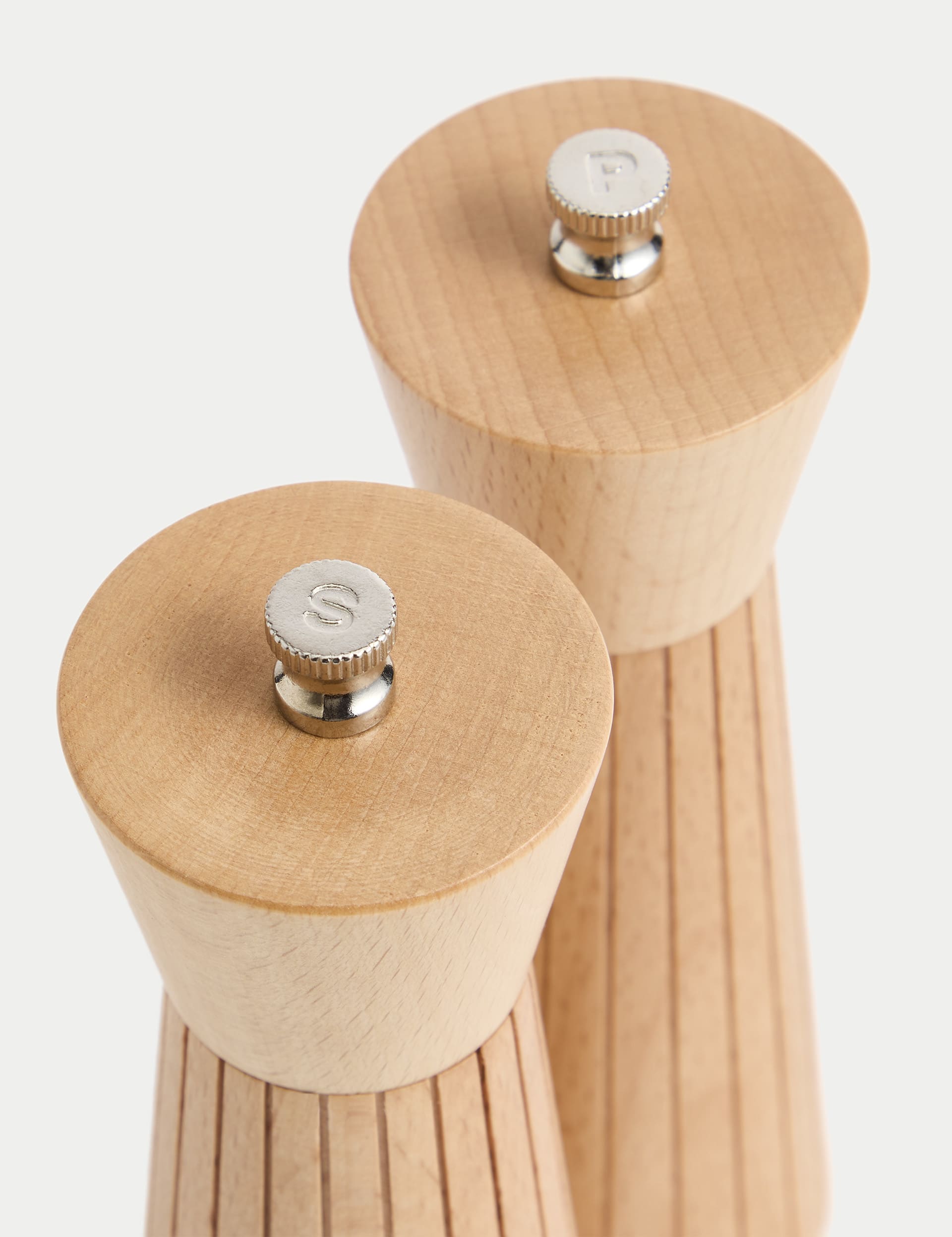 M&S Collection Wooden Salt & Pepper Mills, Wood