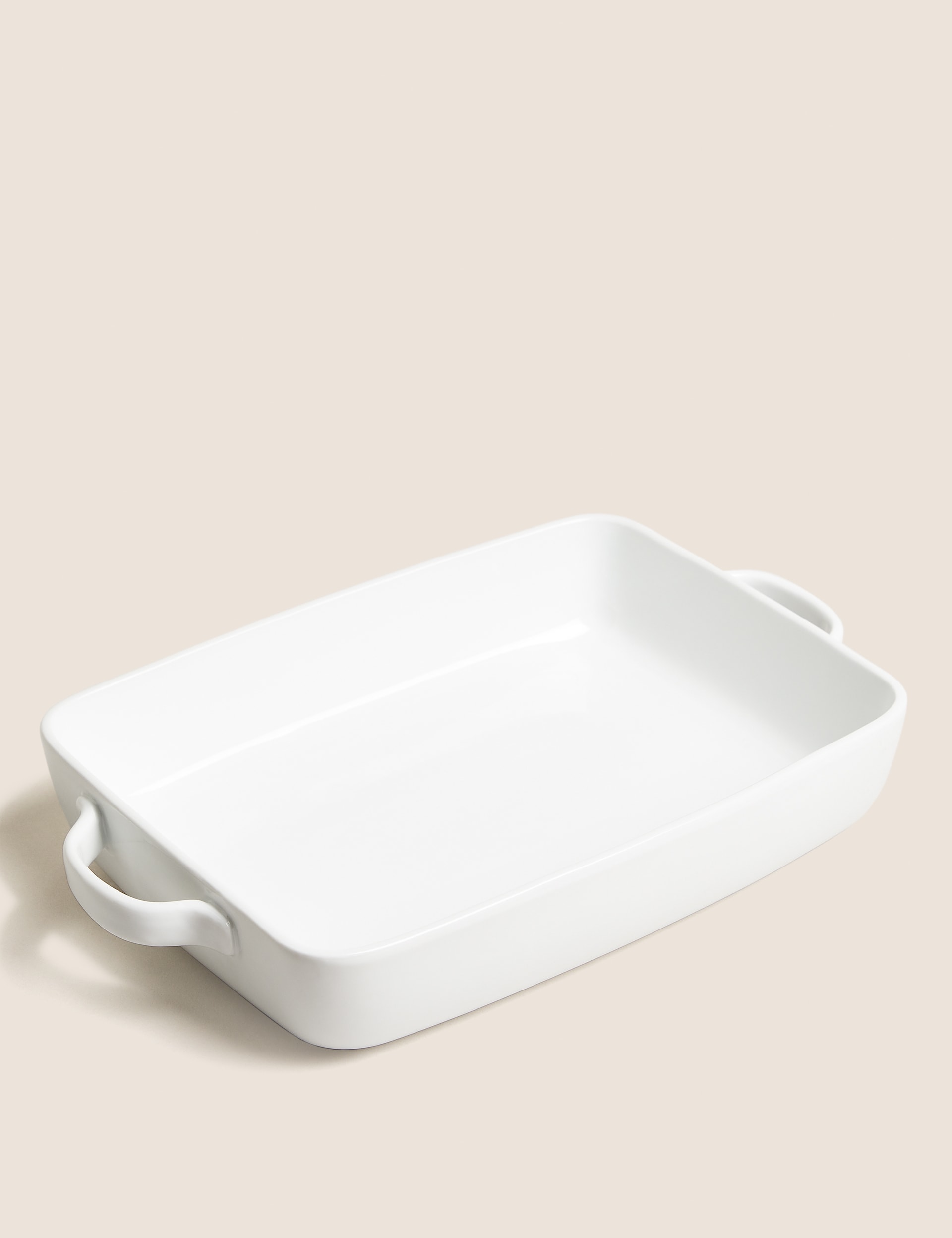 M&S Collection Maxim Porcelain Roaster - White, White