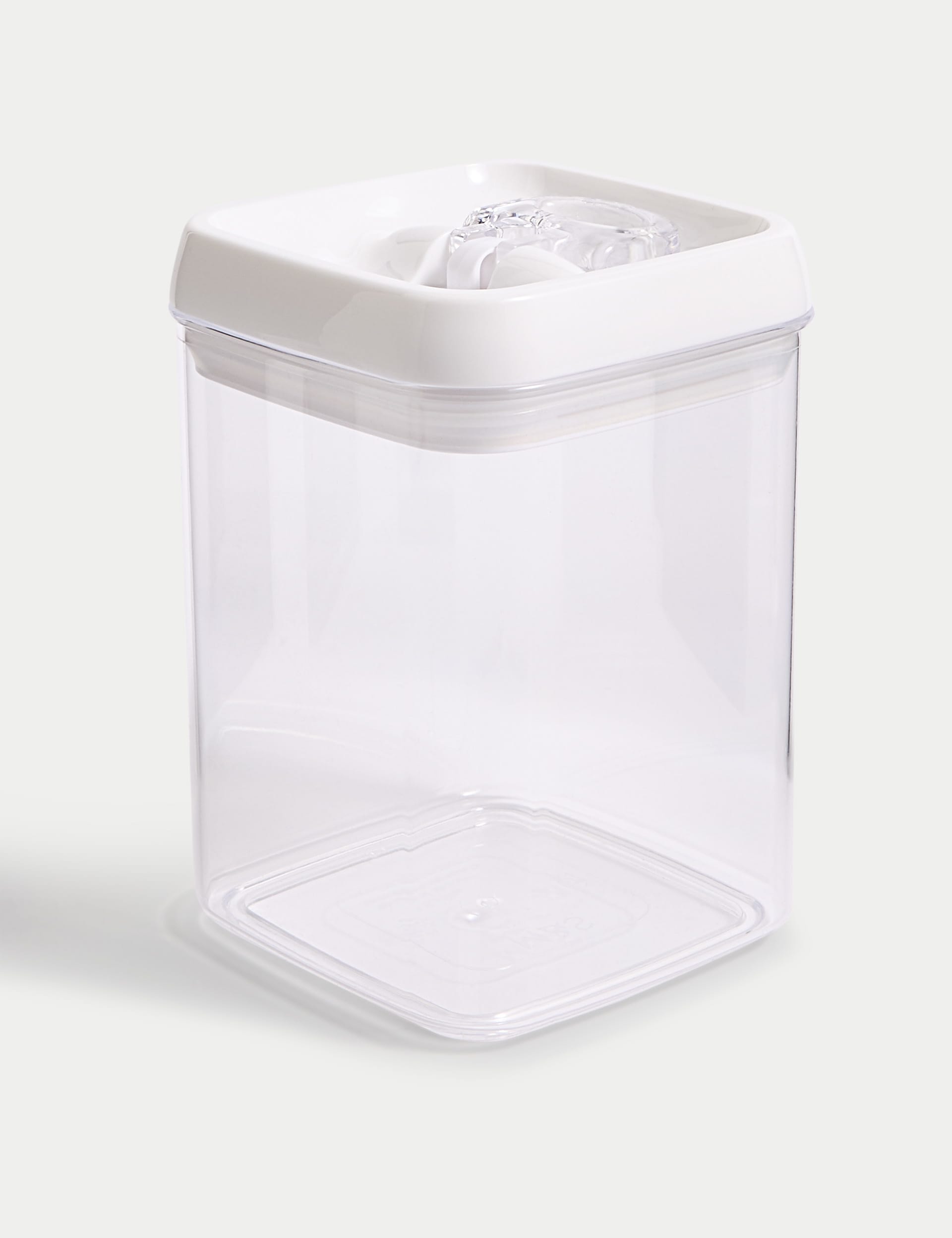 M&S Collection 1.7L Rectangular Food Storage - White Mix, White Mix