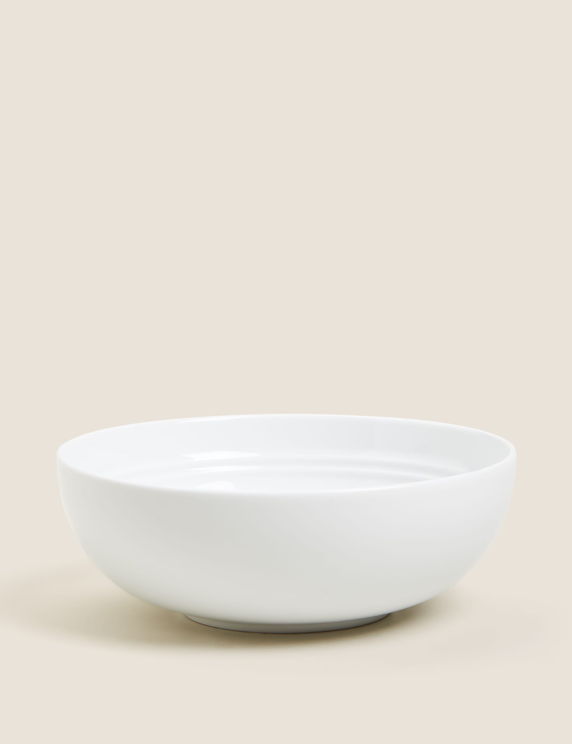 M&S Collection Set of 4 Marlowe Cereal Bowls - White, Light Grey,White