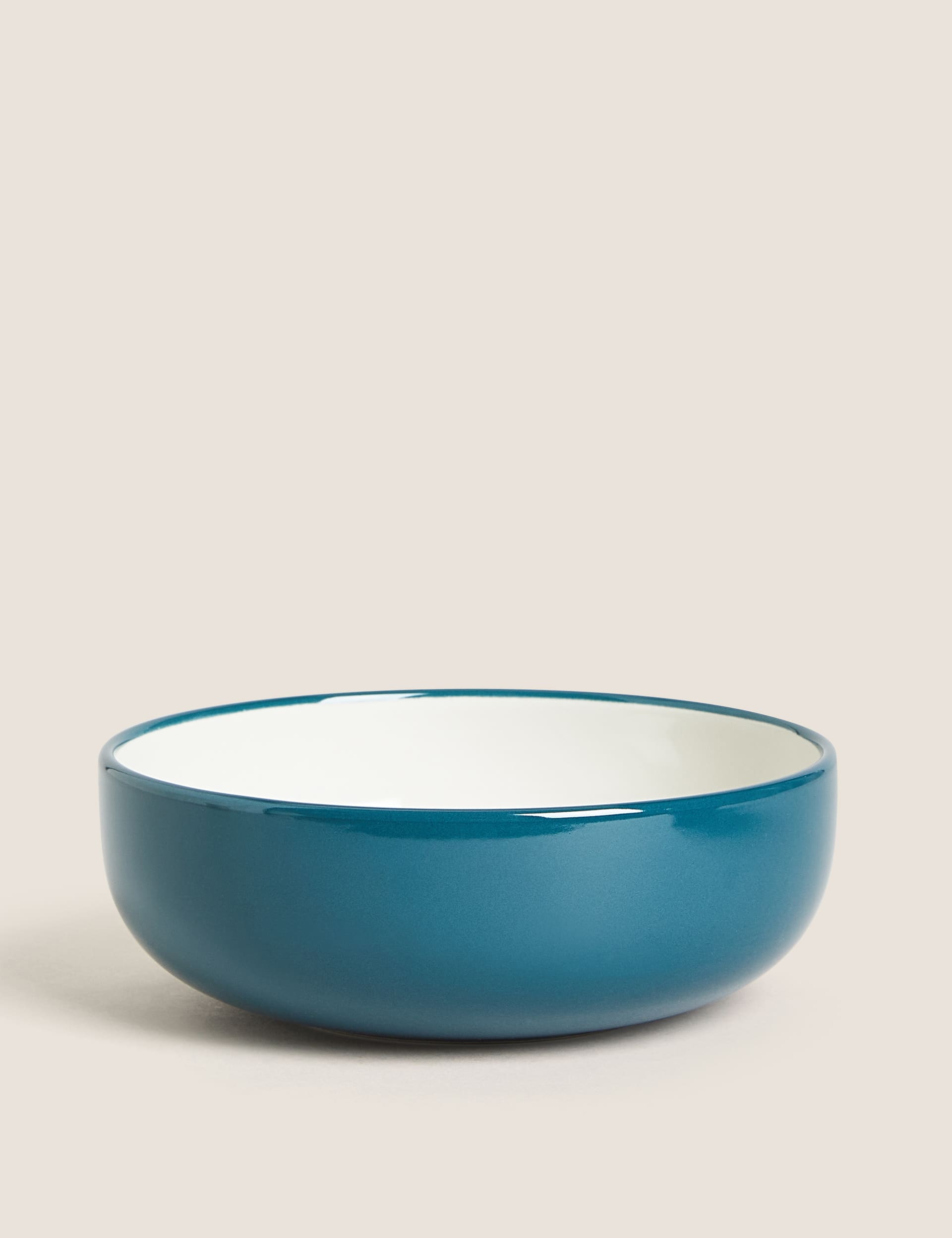 M&S Collection Set of 4 Tribeca Cereal Bowls - Teal, Teal