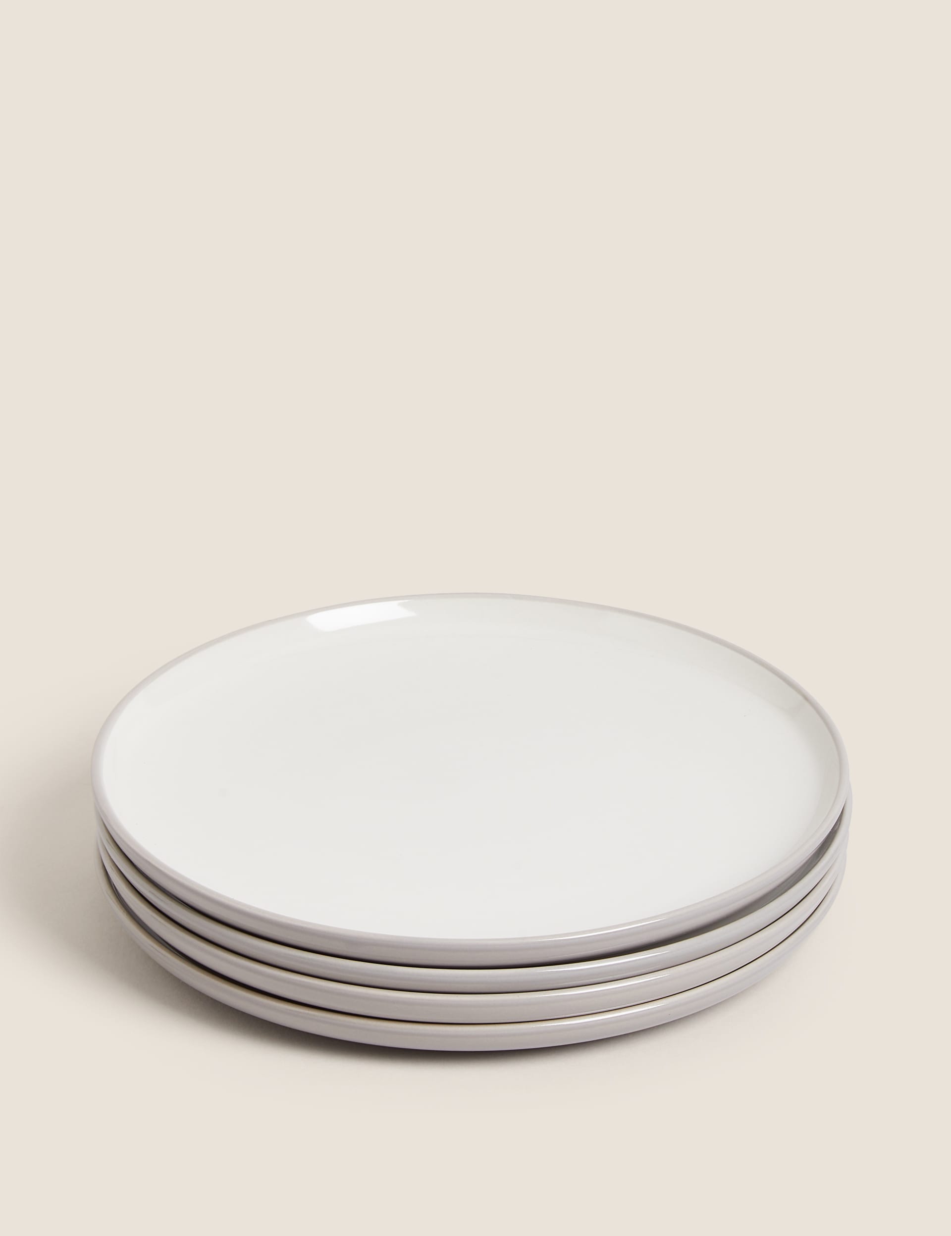 M&S Collection Set of 4 Tribeca Side Plates - Grey, Grey