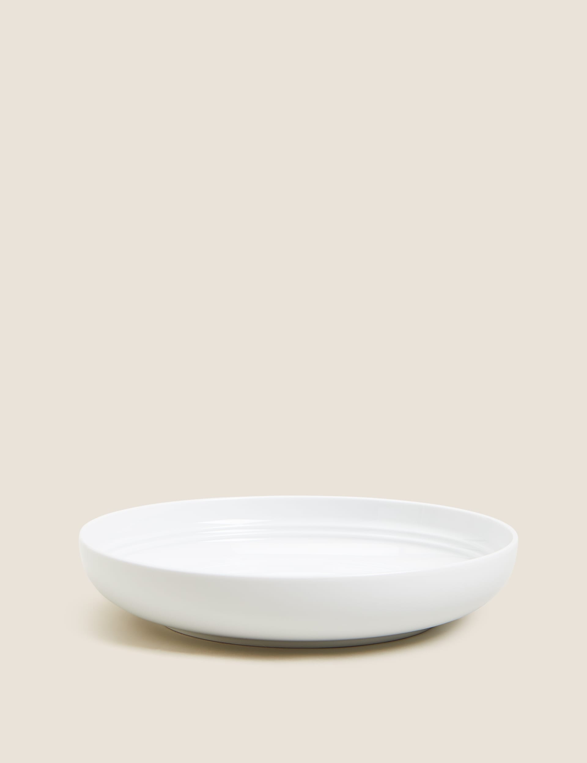 M&S Collection Set of 4 Marlowe Pasta Bowls - White, White,Light Grey