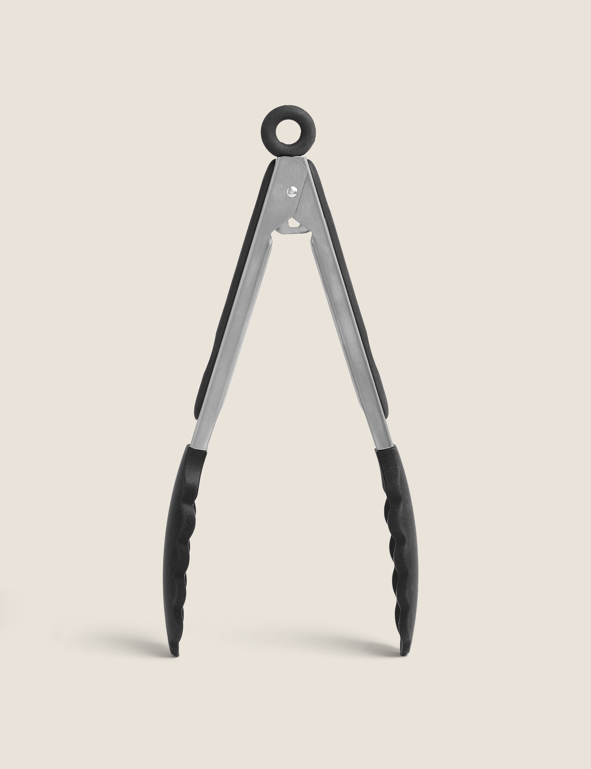 M&S Collection Small Silicone Tongs - Black Mix, Black Mix