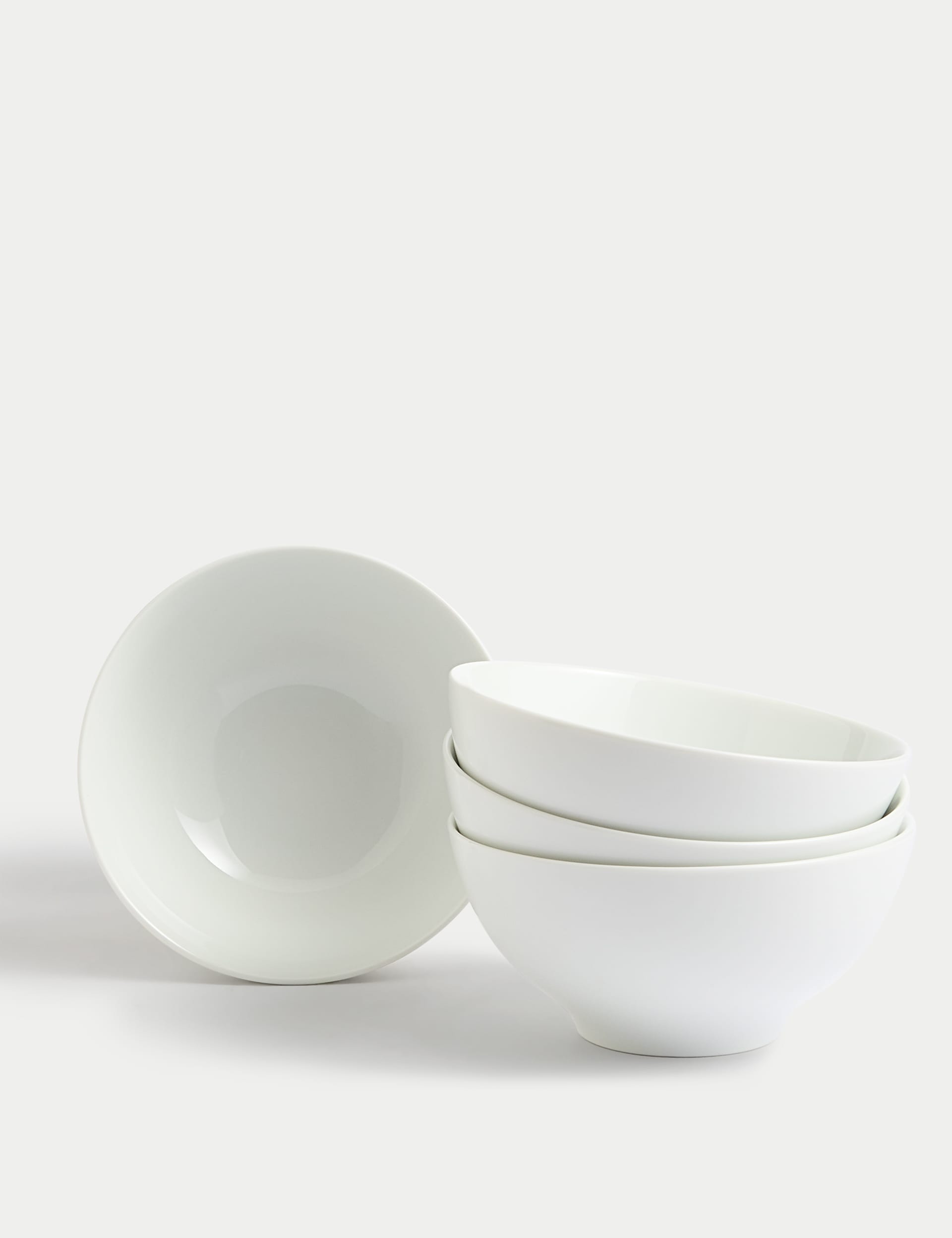 M&S Collection Set of 4 Maxim Cereal Bowls - White, White