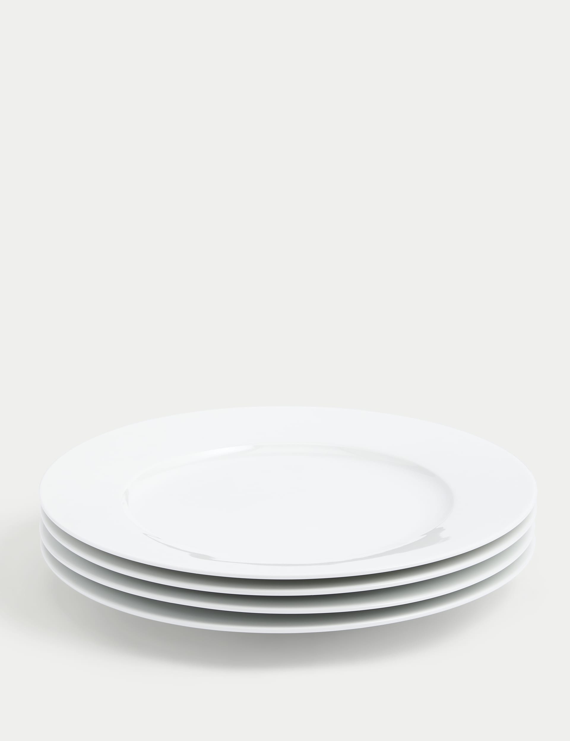 M&S Collection Set of 4 Maxim Dinner Plates - White, White