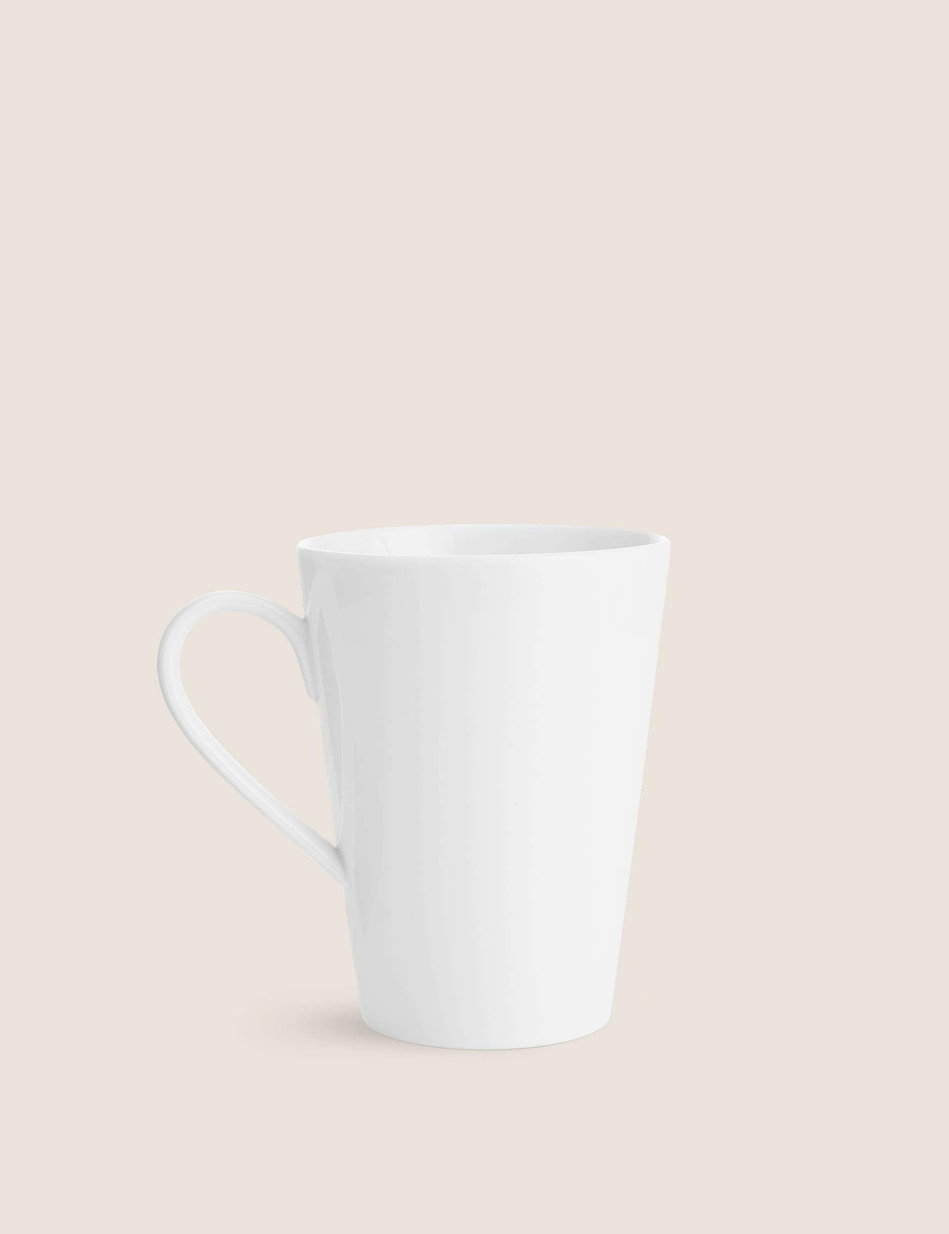 M&S Collection Maxim Latte Mug - White, White