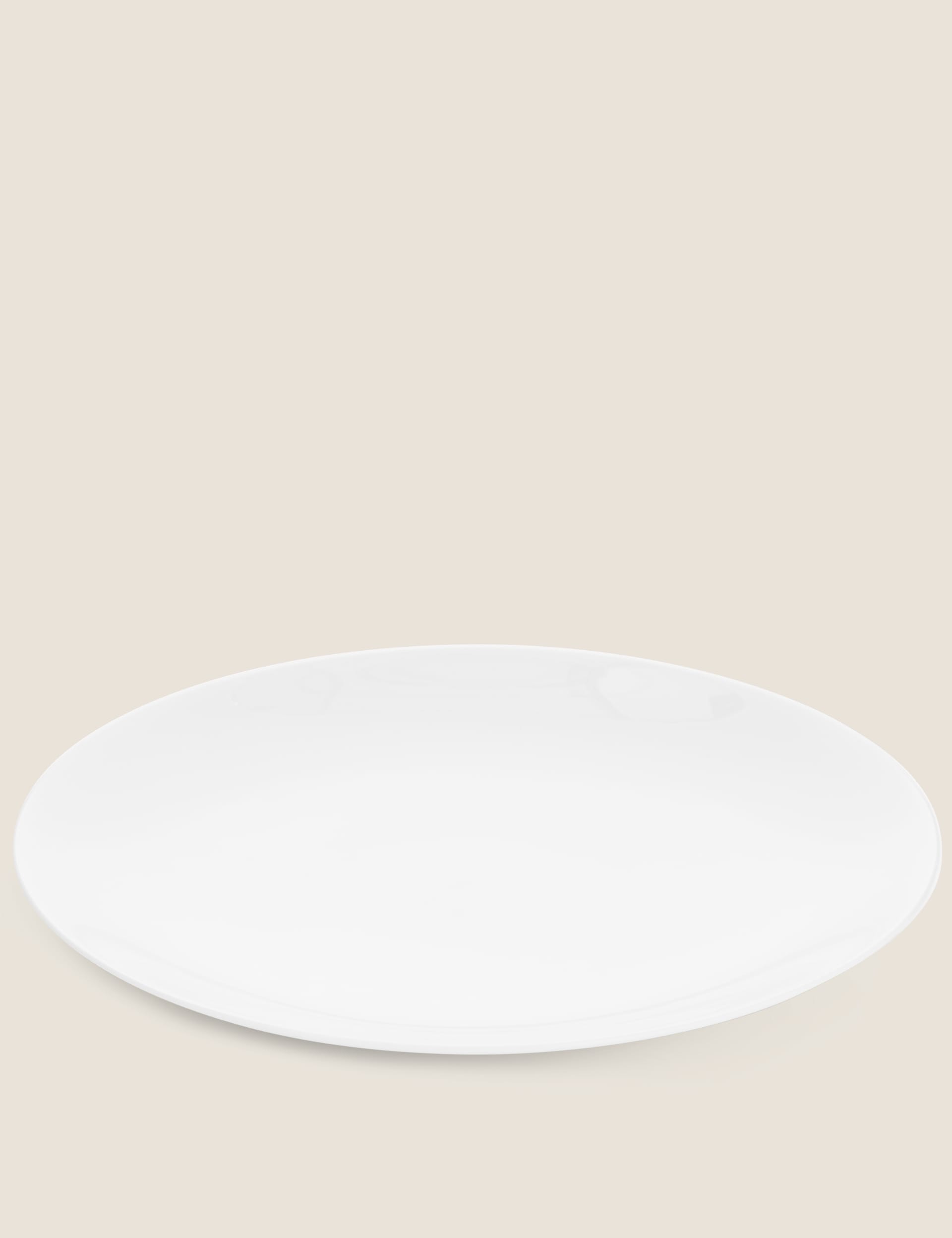 M&S Collection Maxim Coupe Dinner Plate - White, White