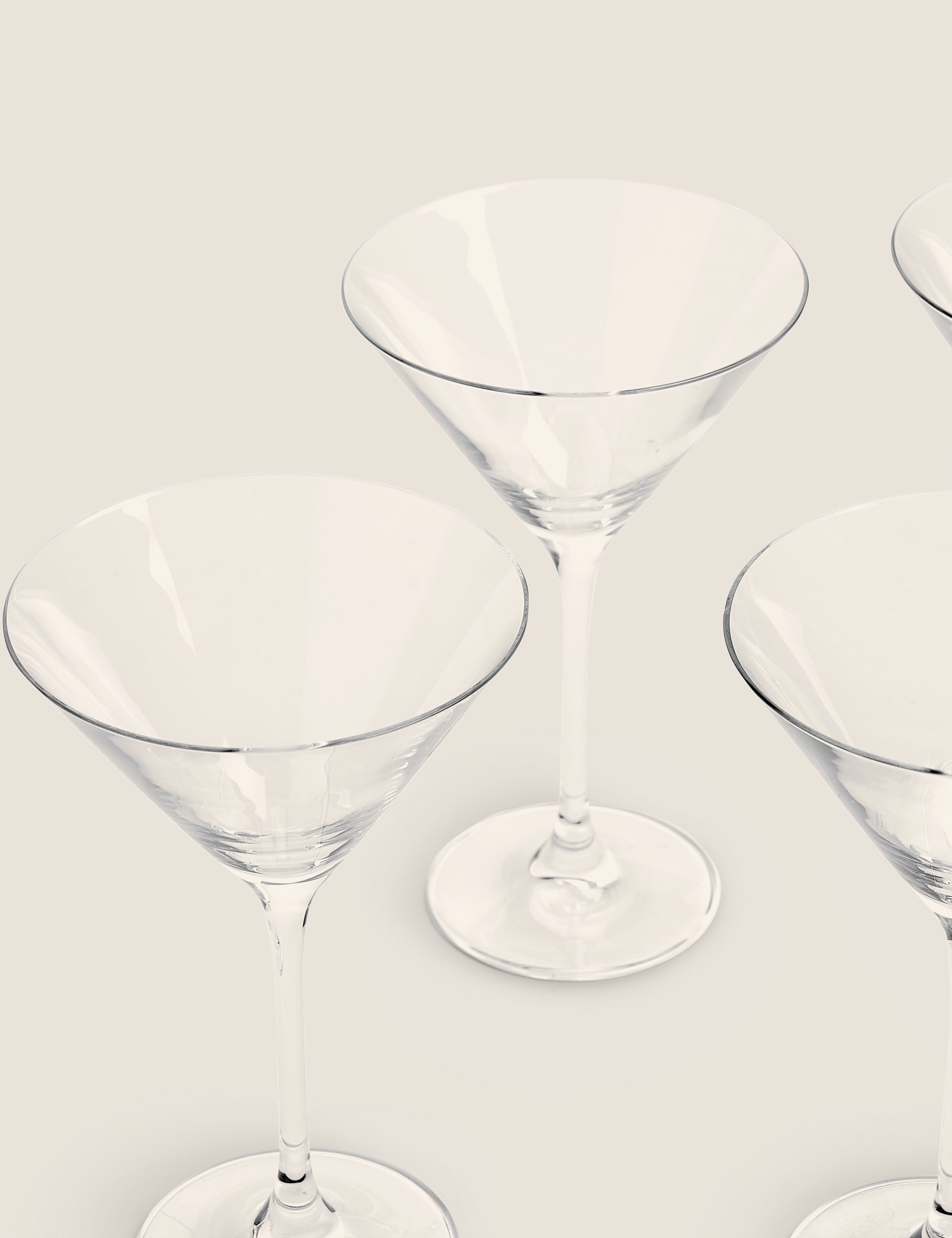 M&S Collection Women's Set of 4 Maxim Martini Glasses - Clear, Clear