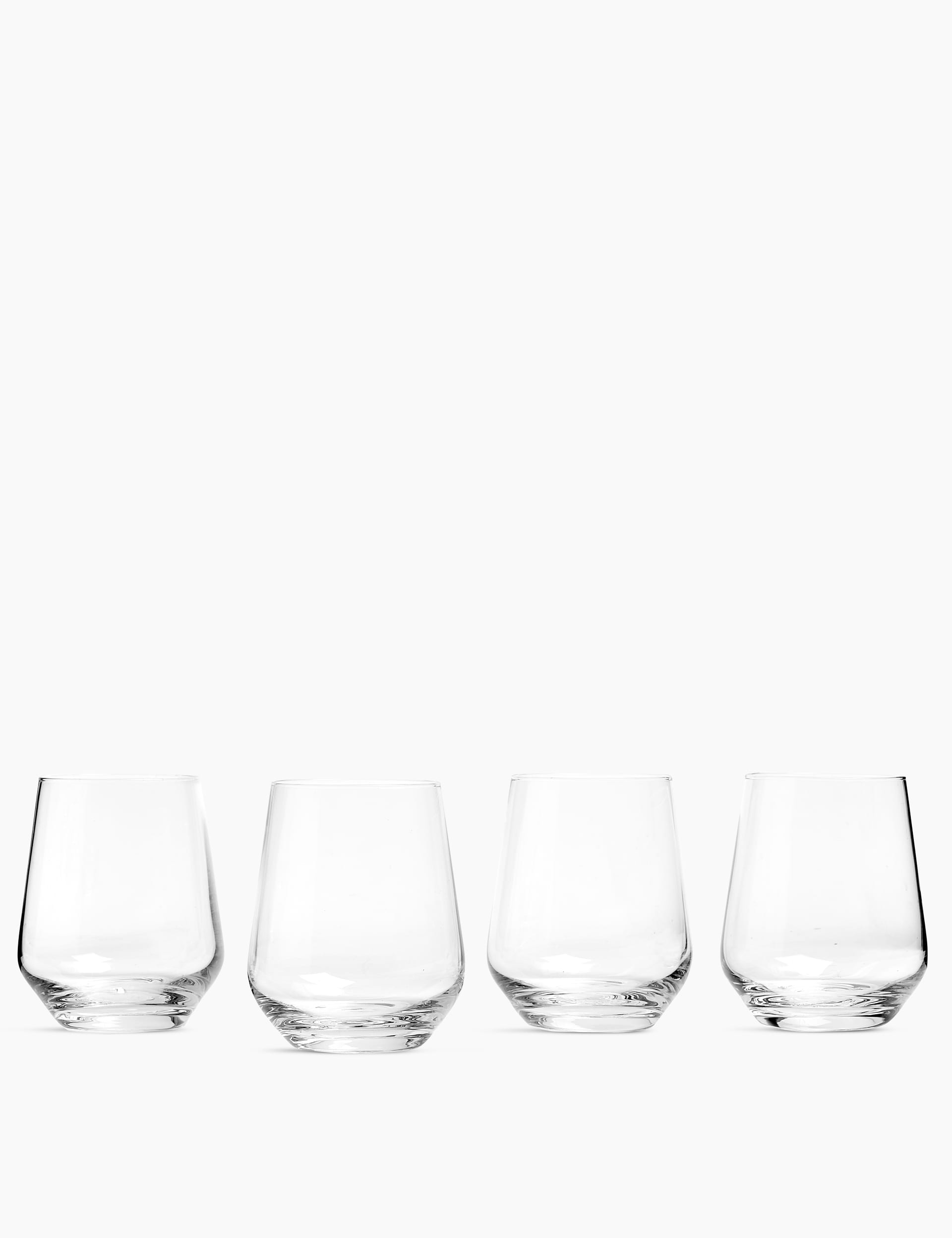 M&S Collection Set of 4 Maxim Tumblers - Clear, Clear