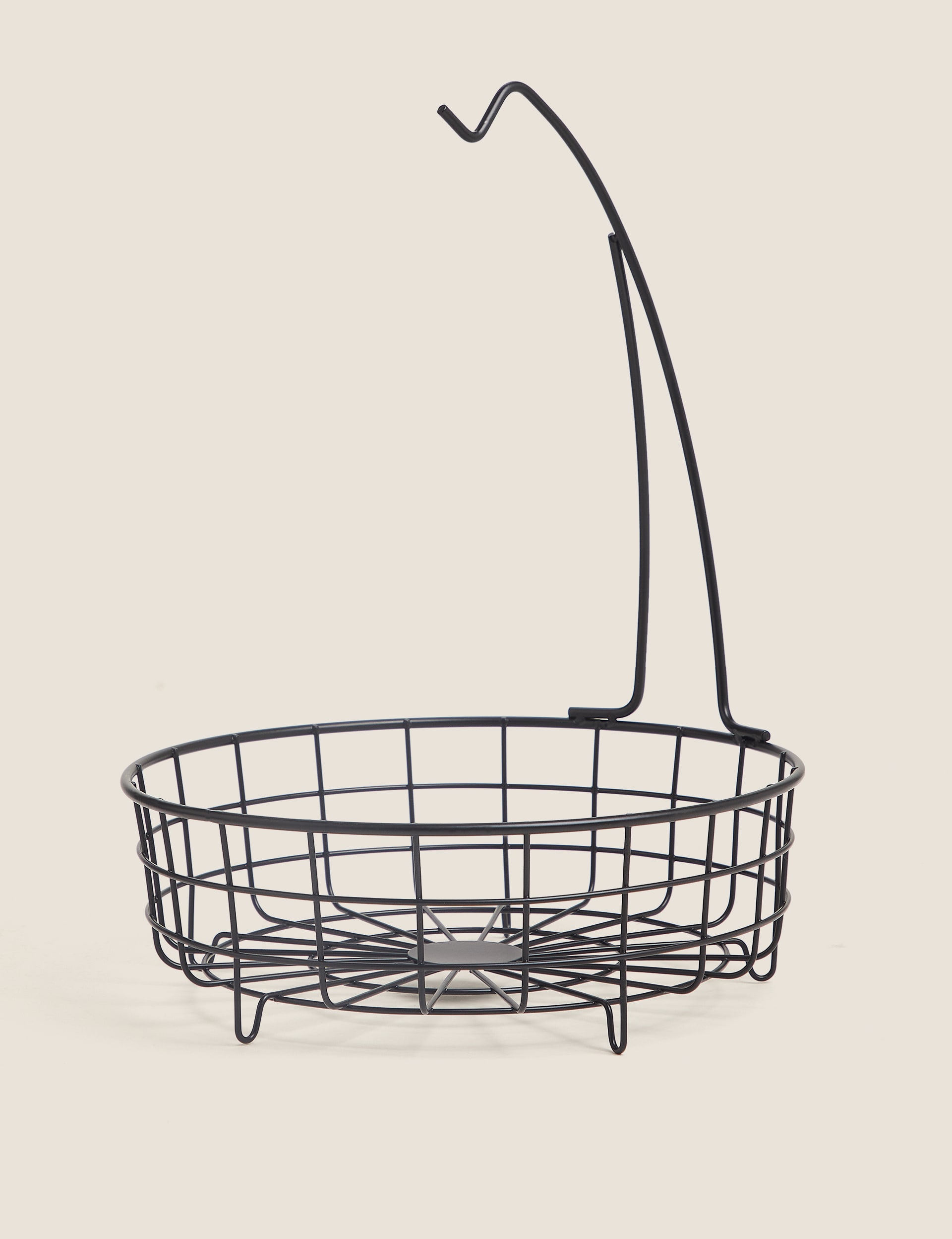 M&S Collection Wire Fruit Basket - Black, Black