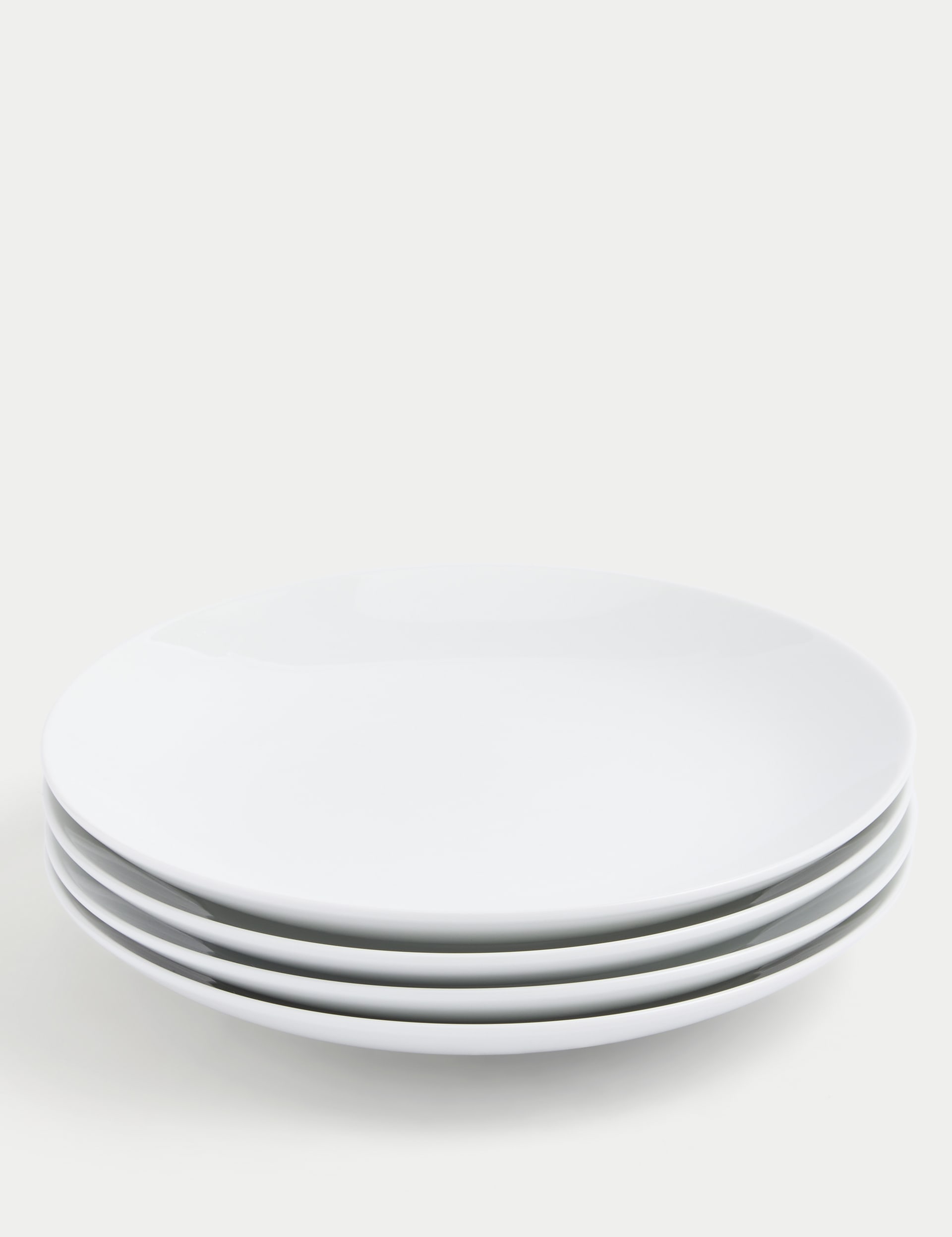 M&S Collection Set of 4 Maxim Coupe Side Plates - White, White