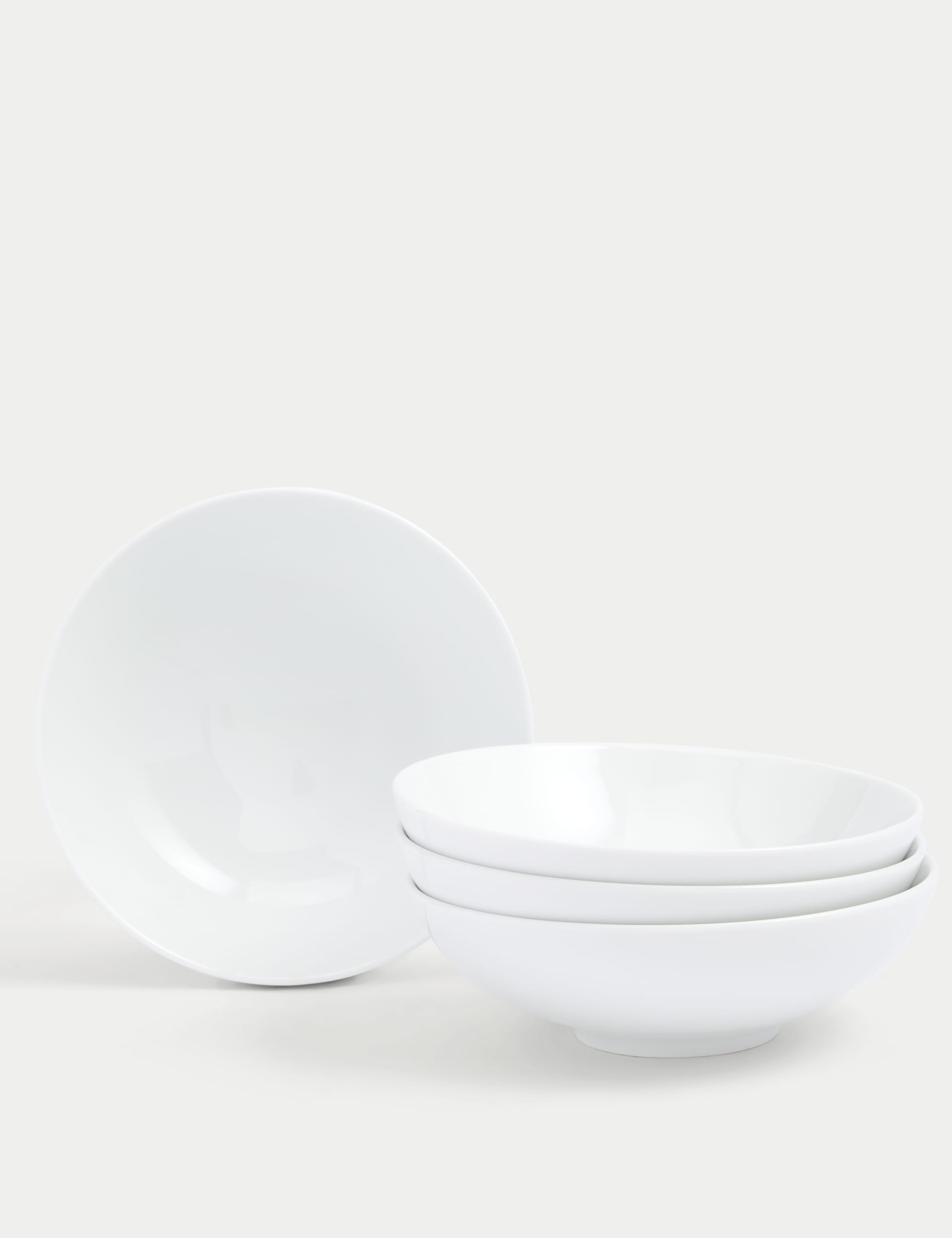 M&S Collection Set of 4 Maxim Coupe Cereal Bowls - White, White