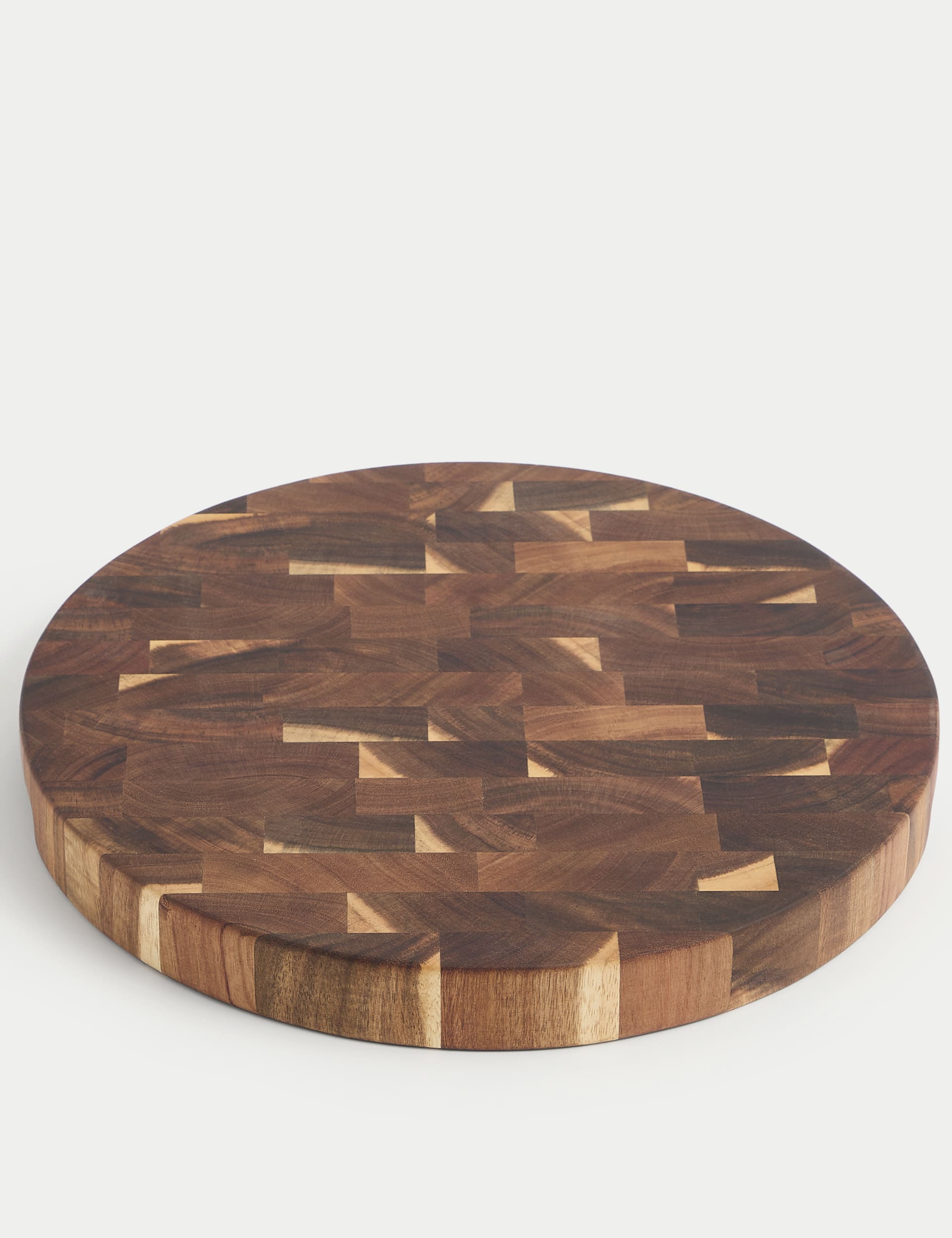 M&S Collection Wooden Round Chopping Board, Wood