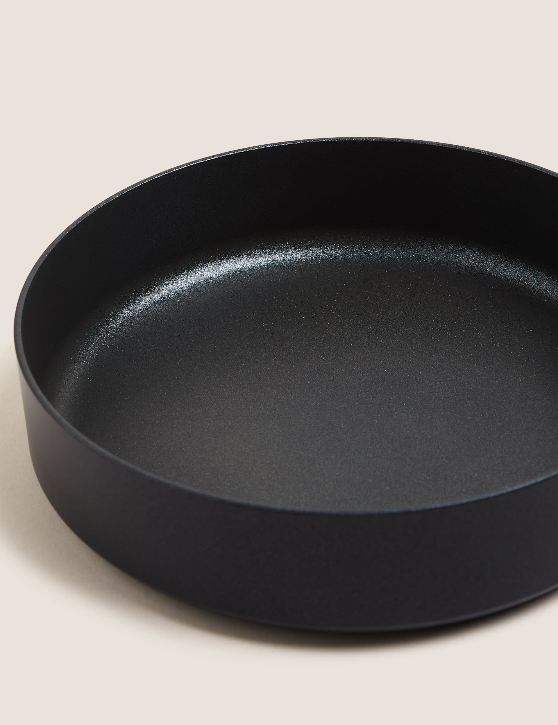 M&S Collection Black Aluminium 26cm Large Non-Stick Saut Pan, Black