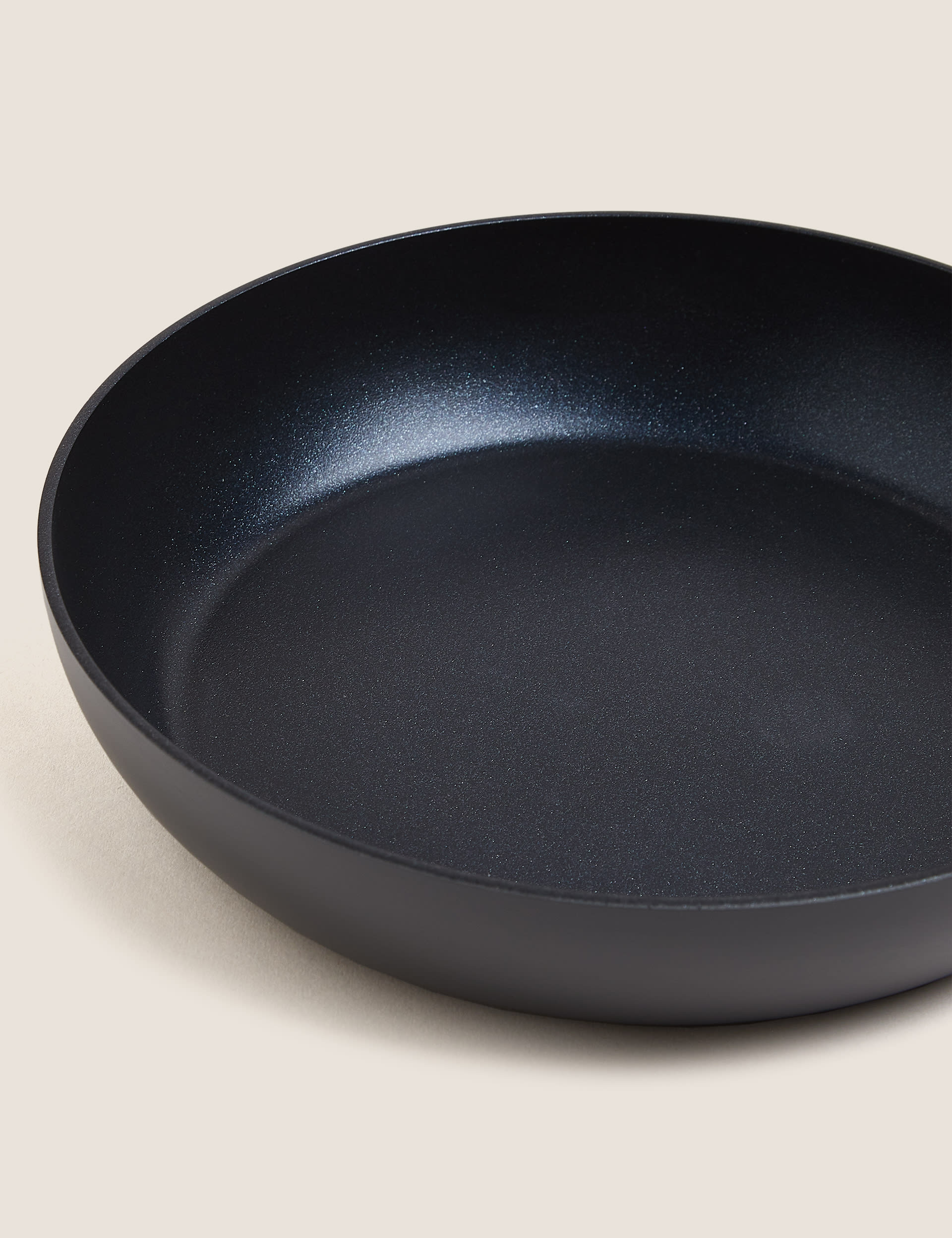 M&S Chef Hard Anodised 24cm Medium Frying Pan - Black Mix, Black Mix