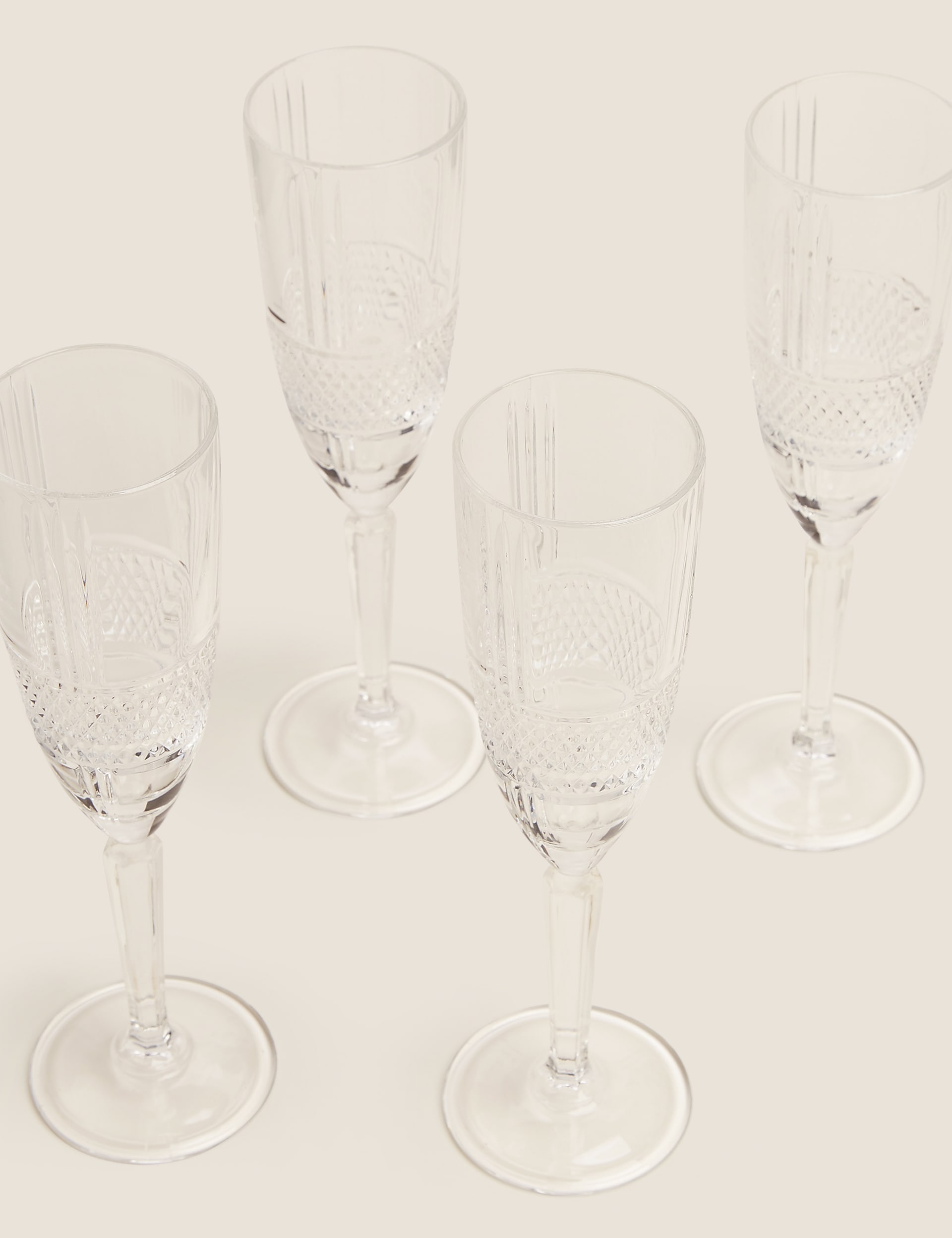 M&S Collection Set of 4 Adeline Champagne Flutes