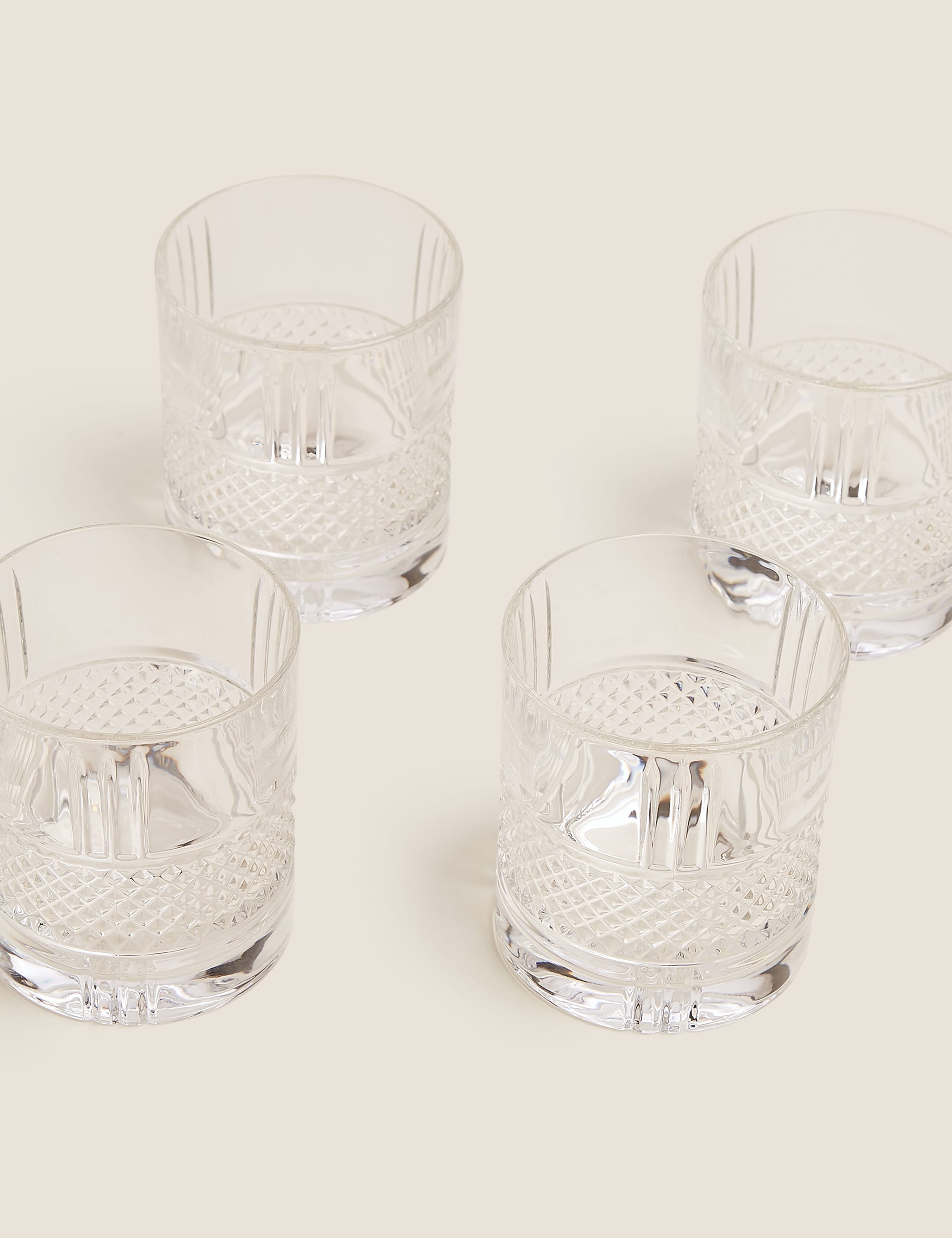 M&S Collection Set of 4 Adeline Glass Tumblers